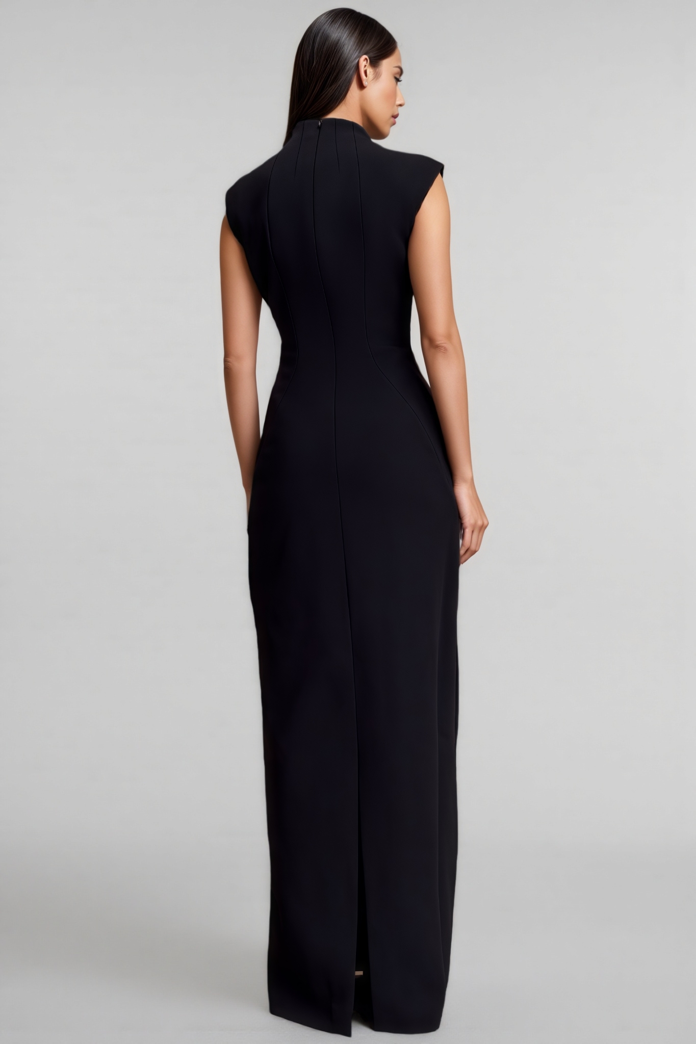 Isryn Black Cut Out Maxi Dress