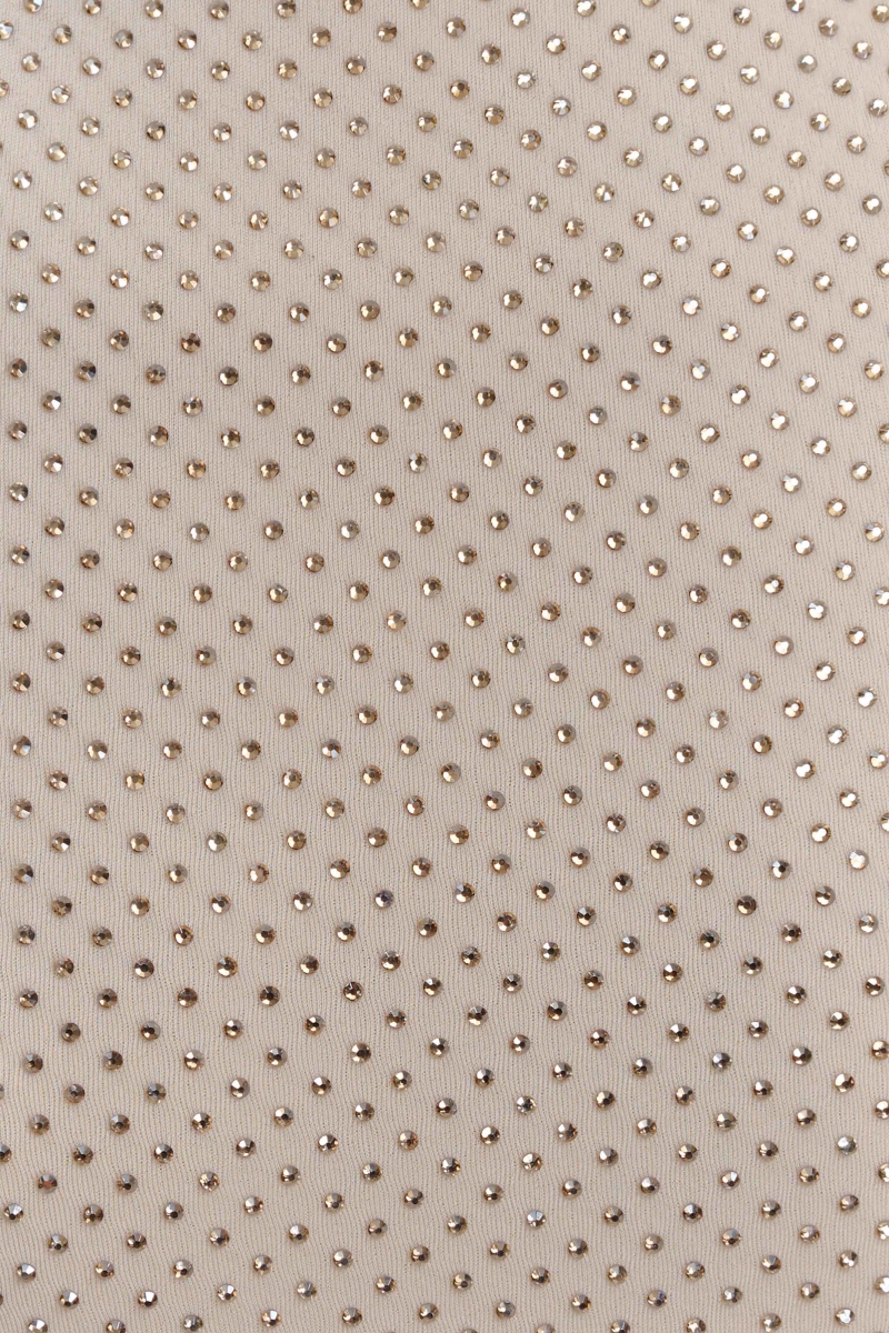 Victyia White Long Sleeve Diamante Maxi Dress