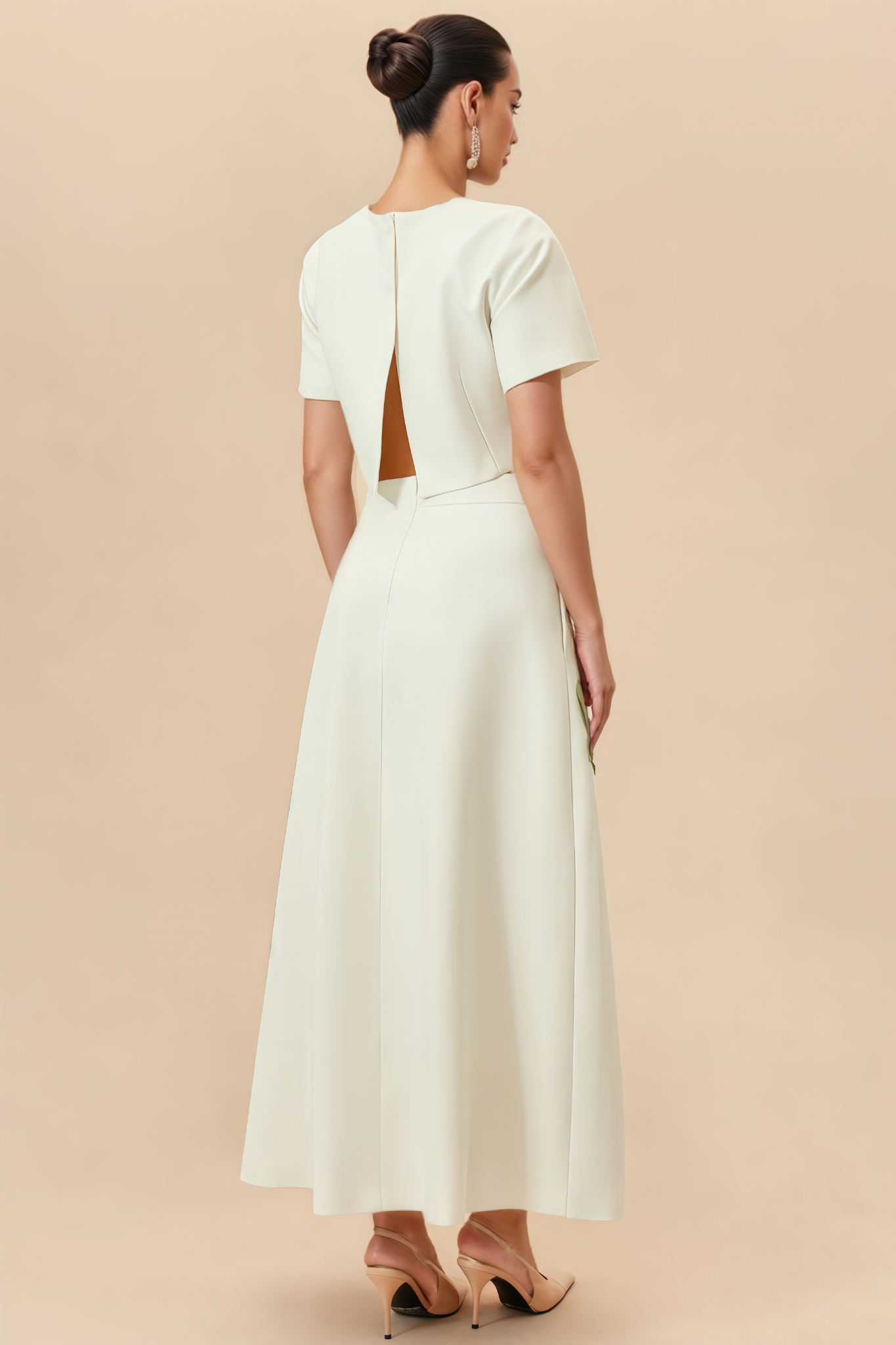 Tupert White Embroidery Maxi Dress Set