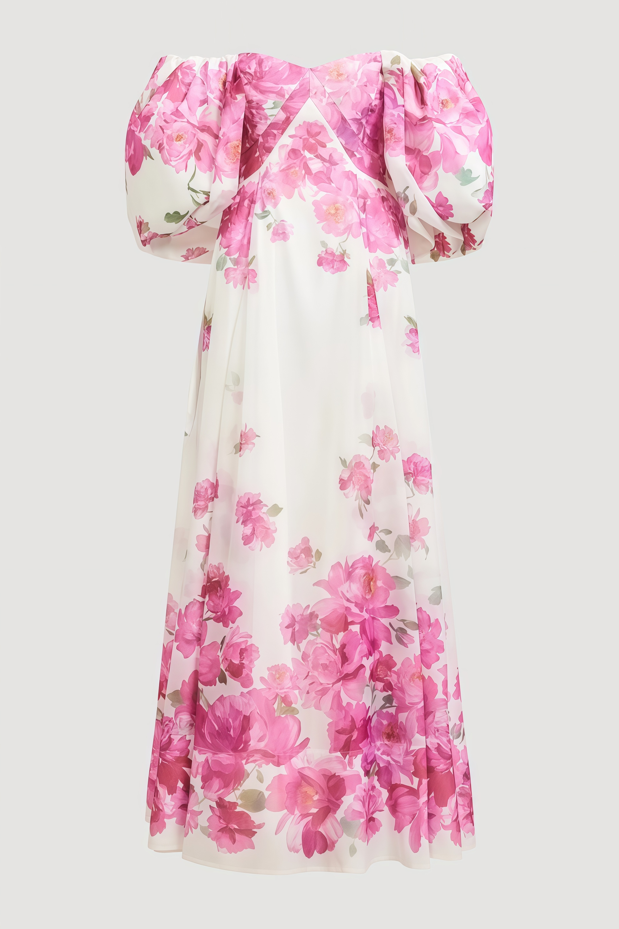 Valiyn Strapless Floral Maxi Dress