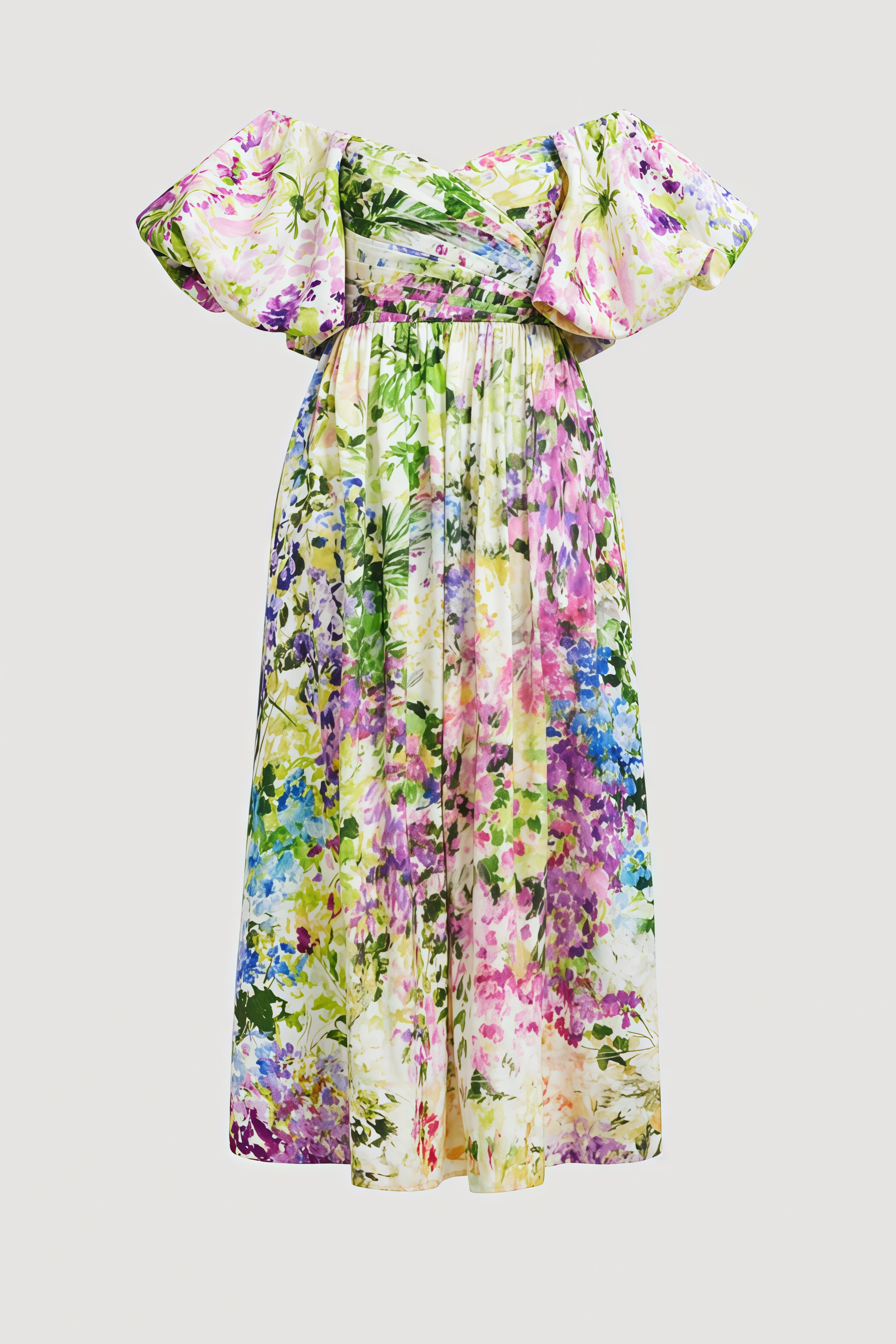 Miles Strapless Floral Maxi Dress