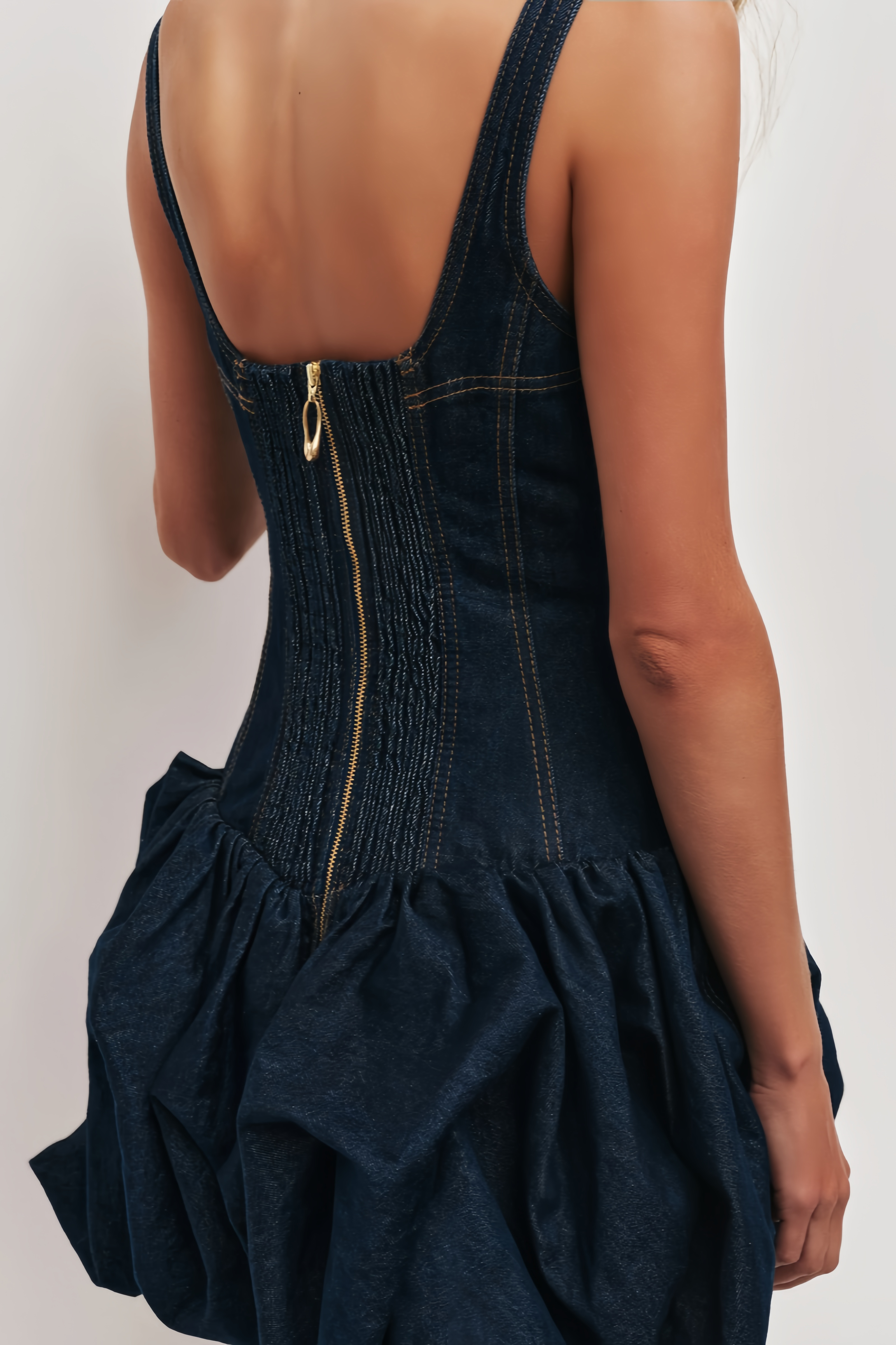 Stanlle Blue Sleeveless Mini Dress