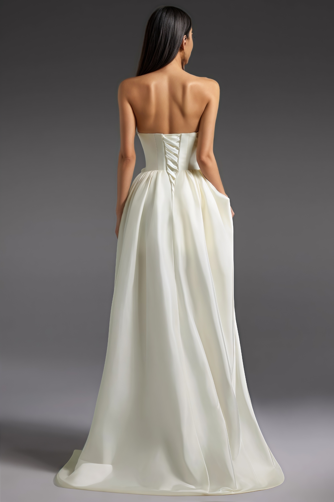 Easetn Sleeveless Flowers Trailing Maxi Dress