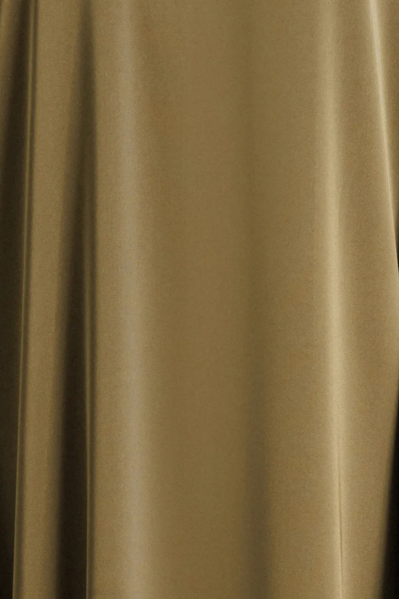Sarnit Green Ruffled Maxi Dress