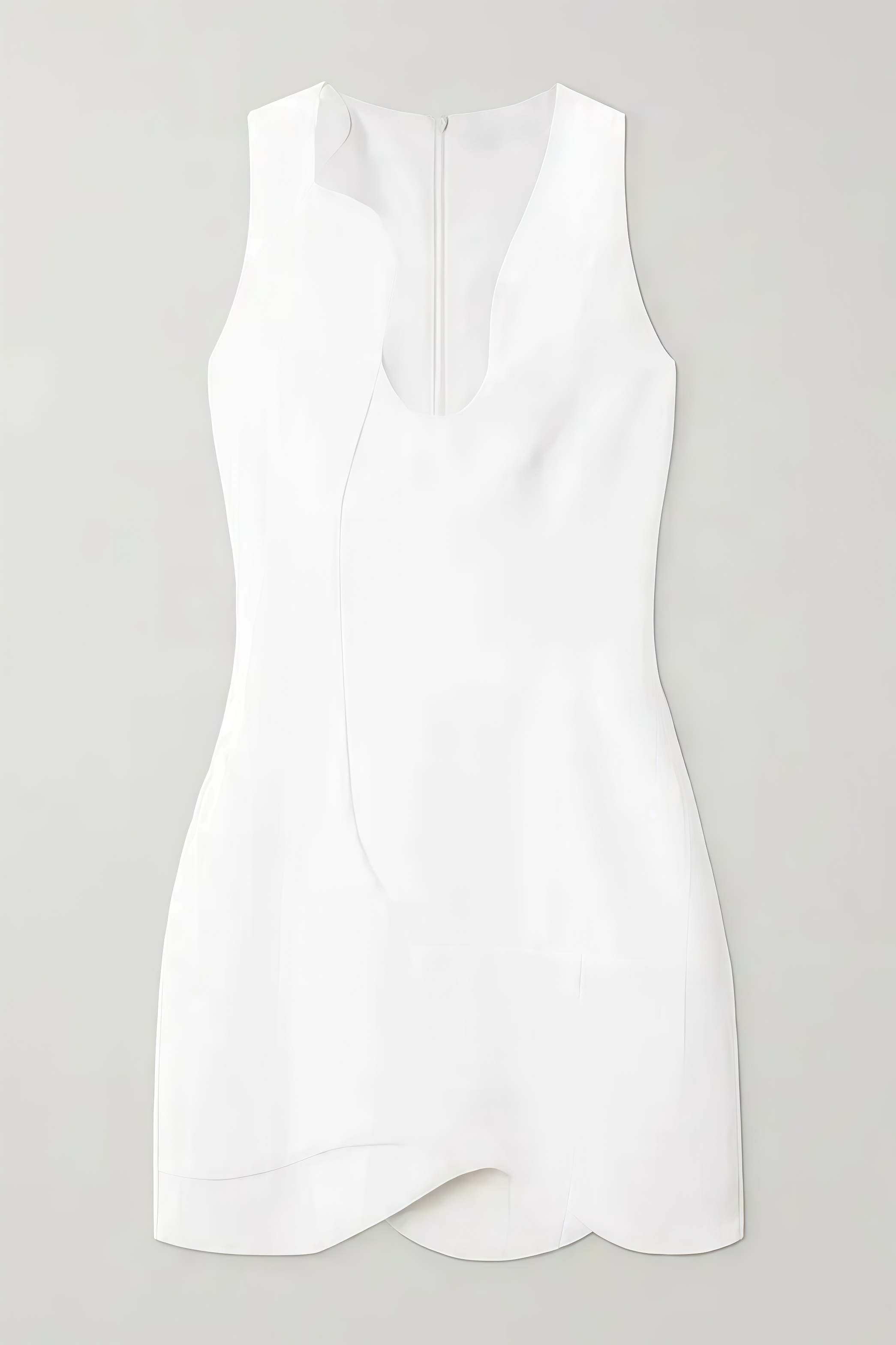 Qullyn White Sleeveless Mini Dress