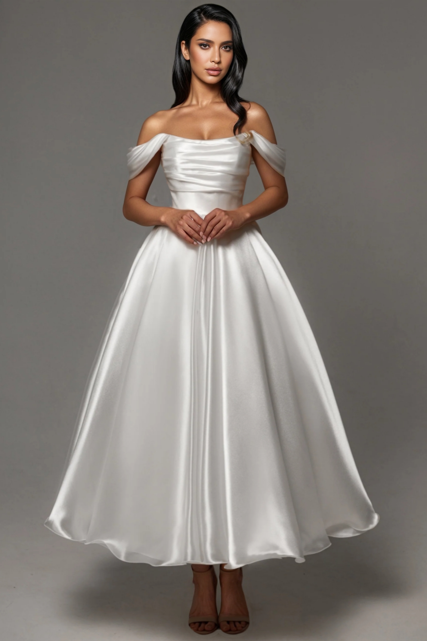 Marris White Sleeveless Wedding Maxi Dress