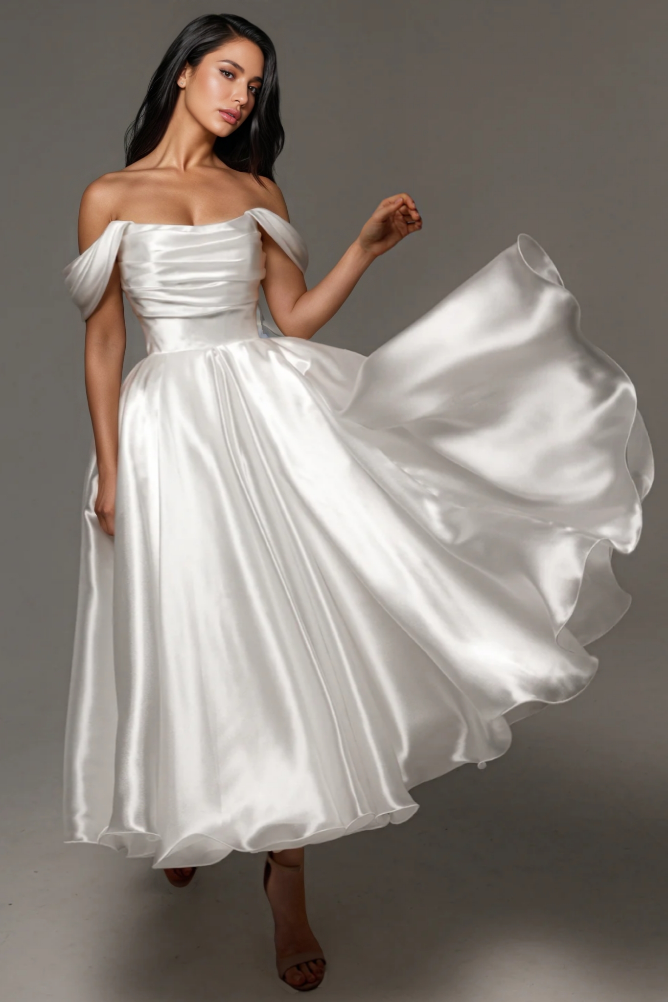 Marris White Sleeveless Wedding Maxi Dress