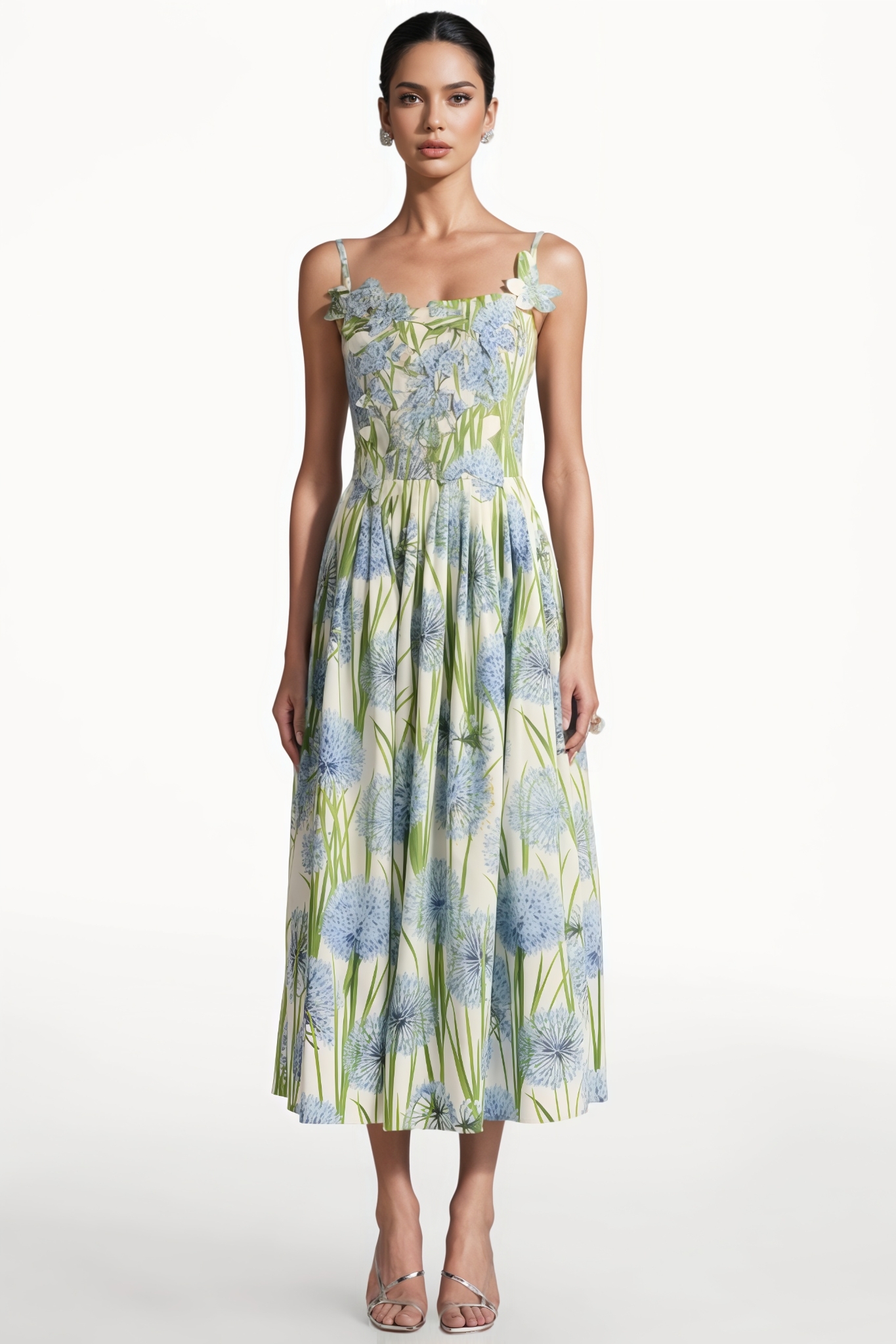 Notaliy Sleeveless Floral Maxi Dress