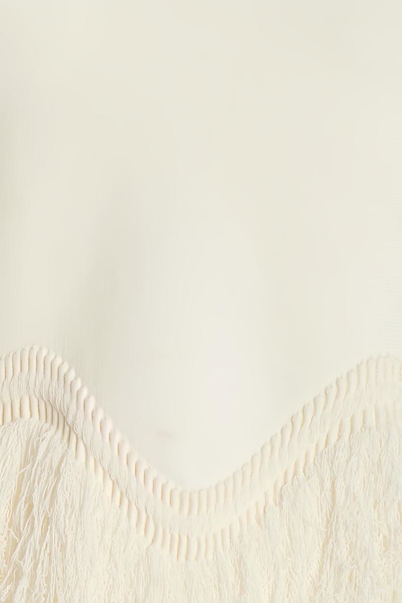 Fringe Lace Maxi Dress Two-Piece Set