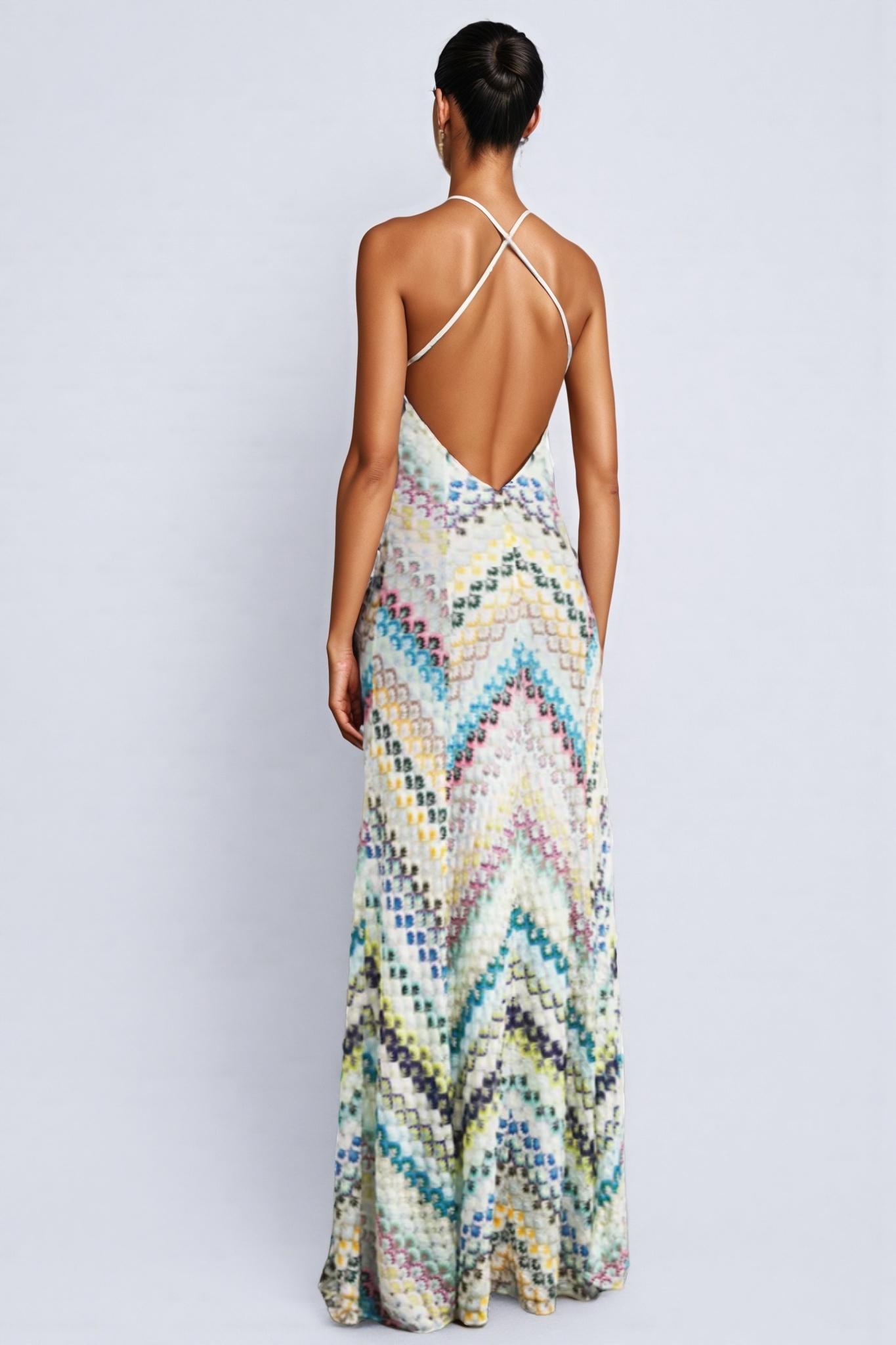 Kerla Multi Crocheted Stripe Maxi Dress 