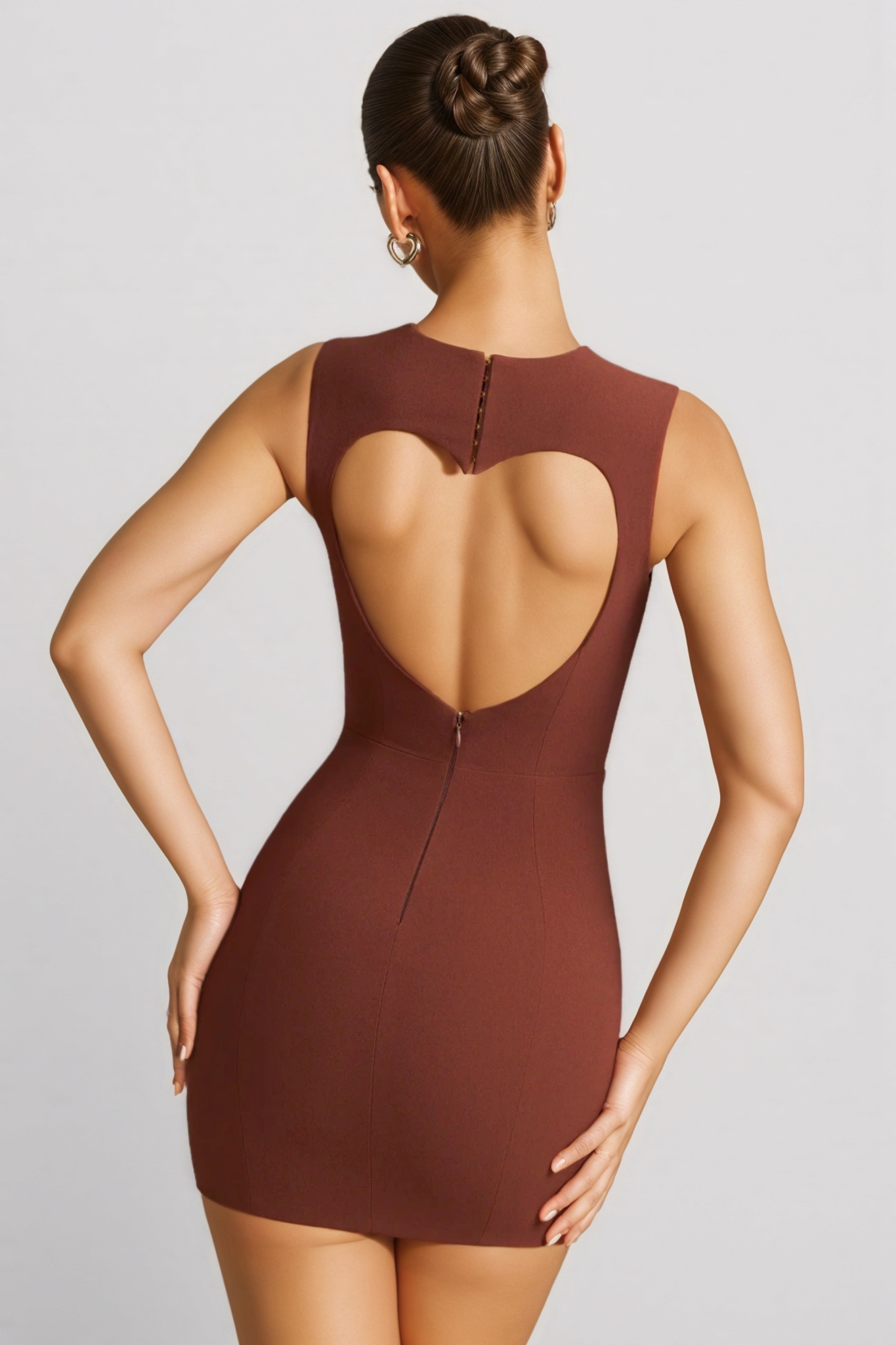 Saige Hollowed Out Hip Mini Dress