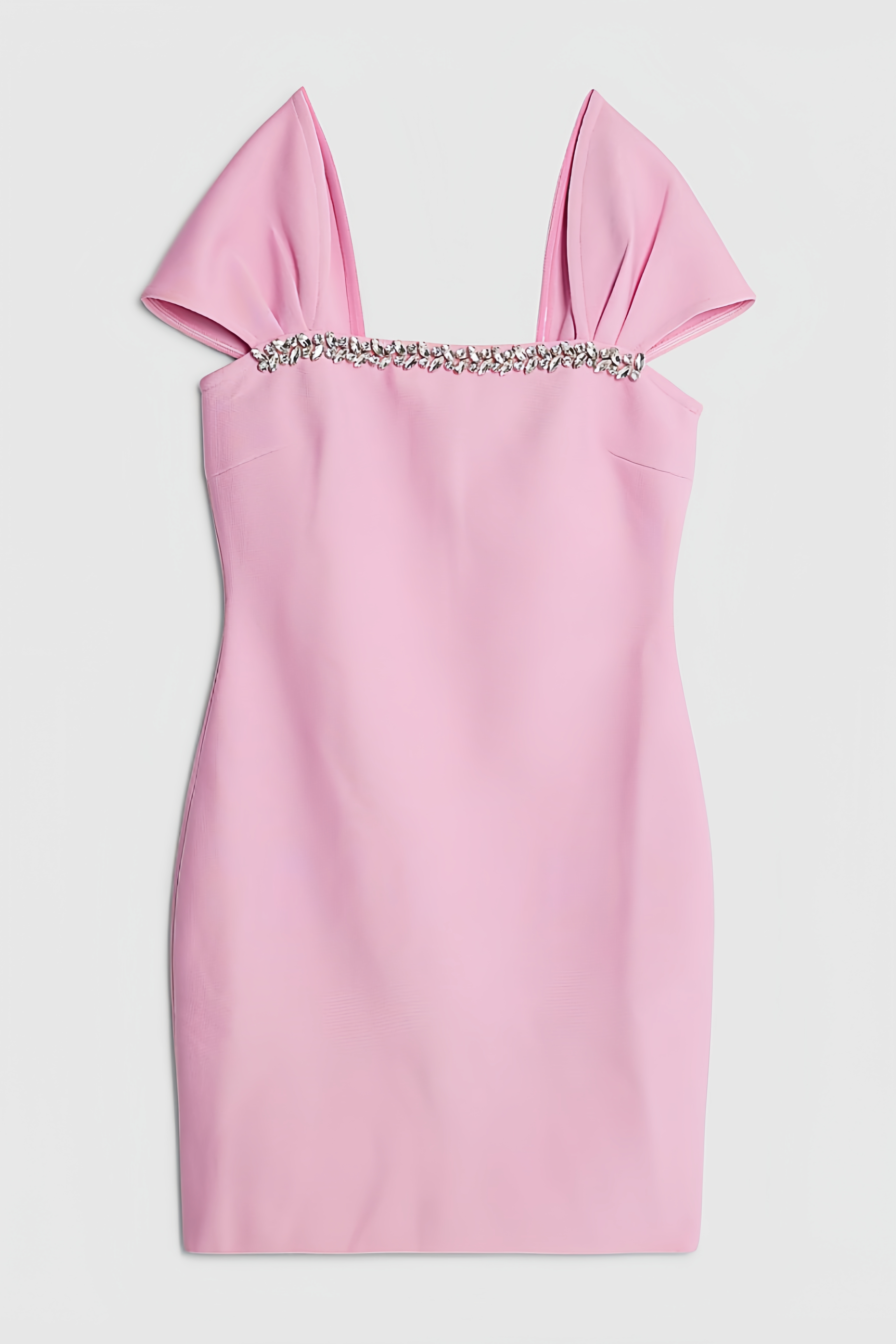Colton Pink Embellished Bandage Mini Dress