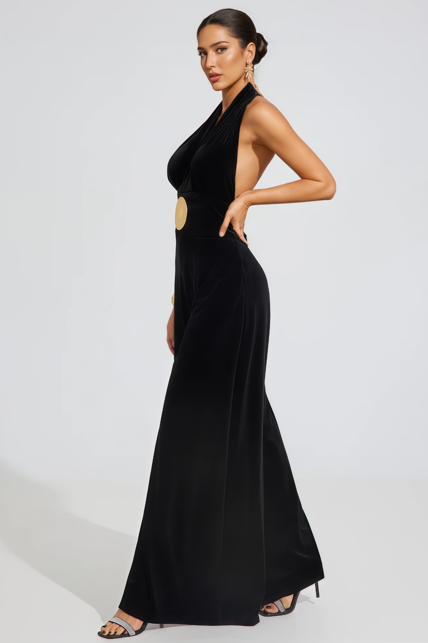 Mavrok Black Sleeveless Jumpsuit