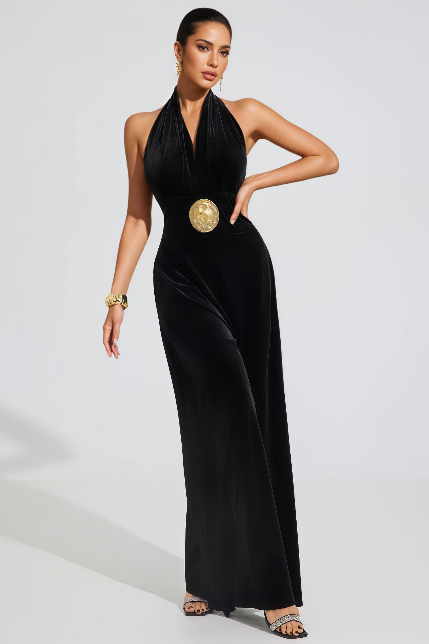 Mavrok Black Sleeveless Jumpsuit