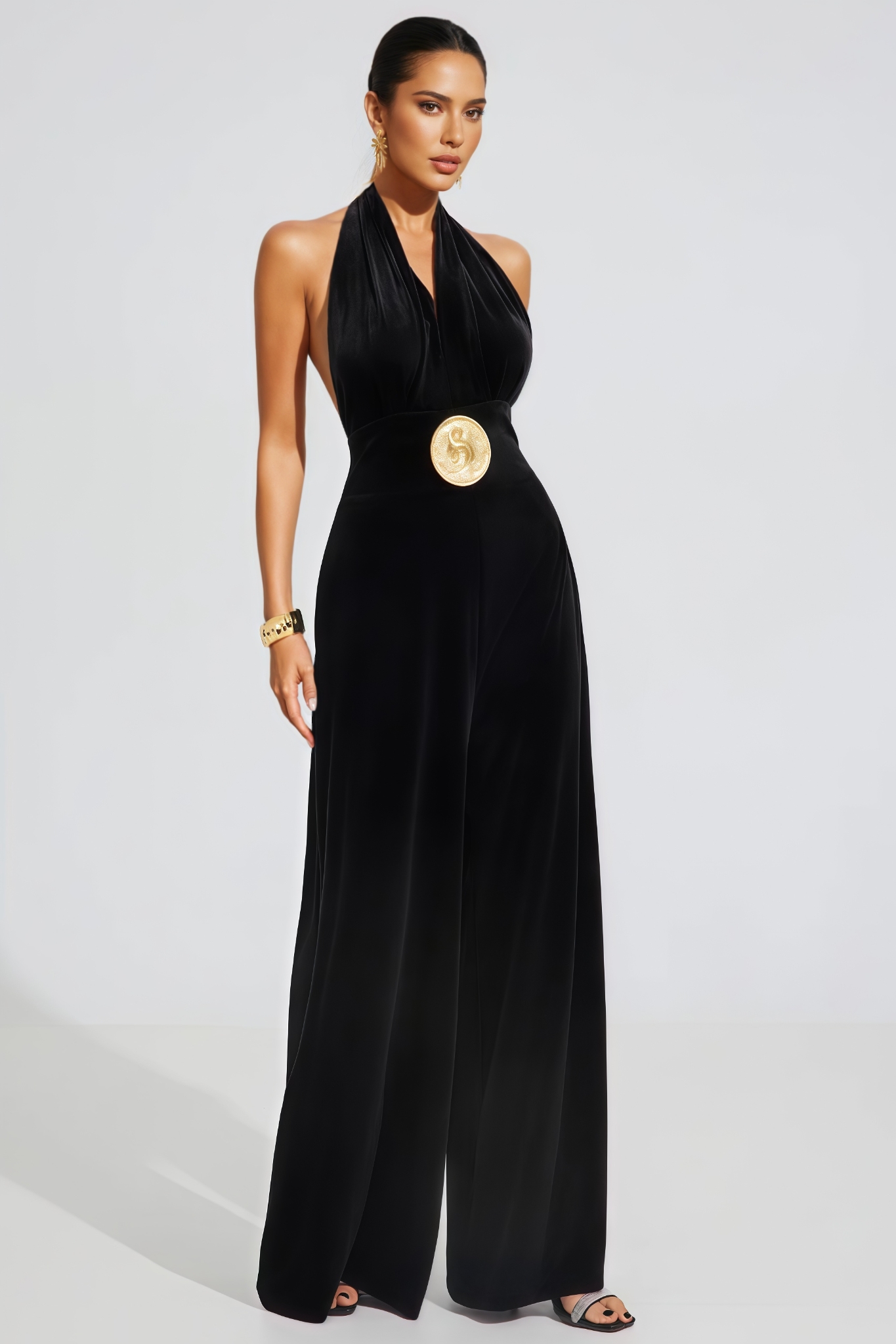 Mavrok Black Sleeveless Jumpsuit