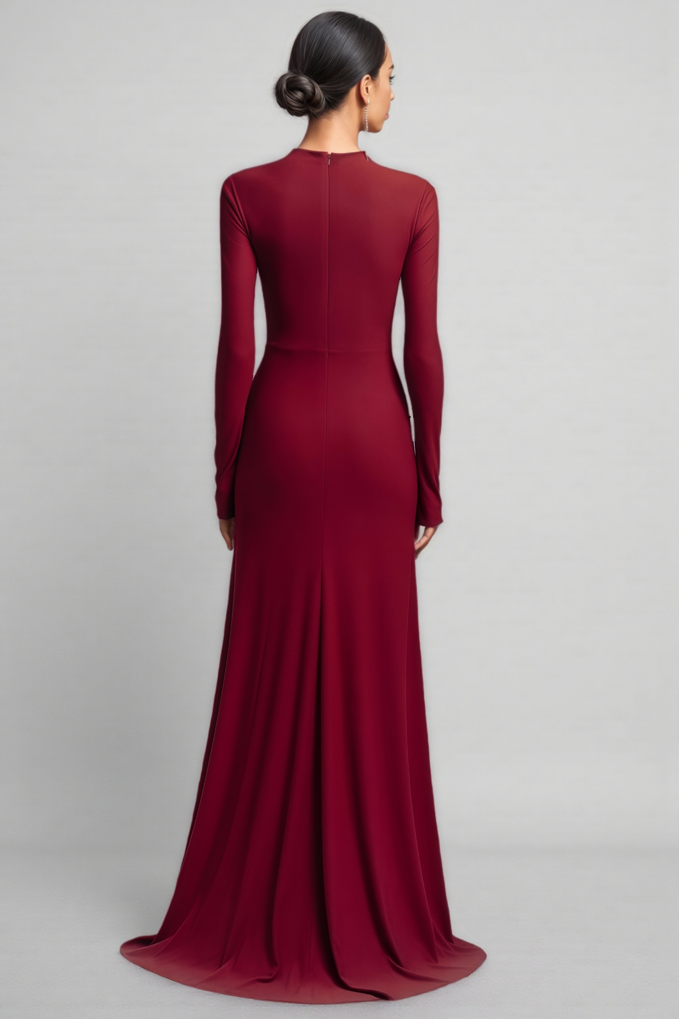 Angie Red Rhinestone Floral Maxi Dress