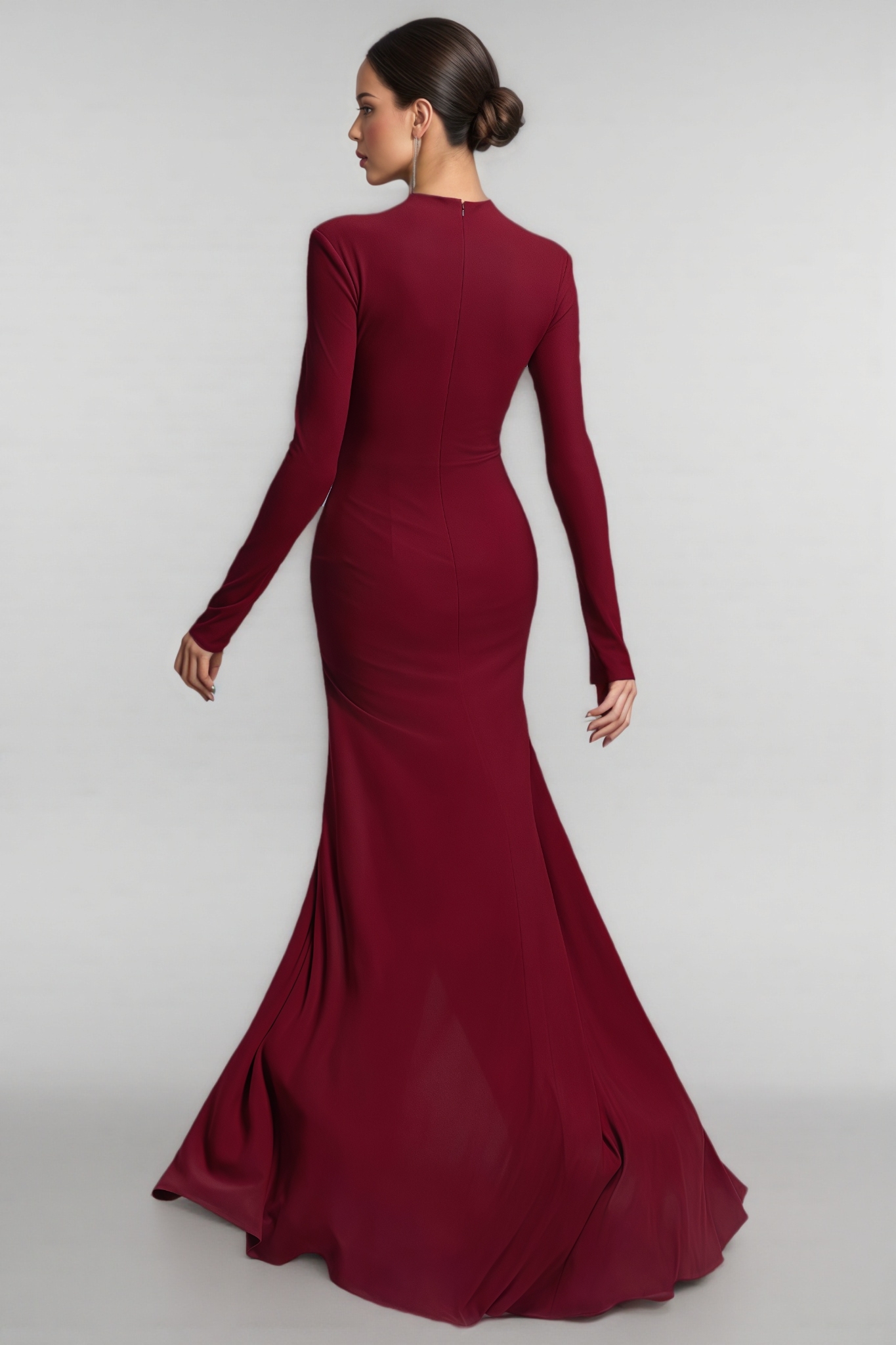 Angie Red Rhinestone Floral Maxi Dress