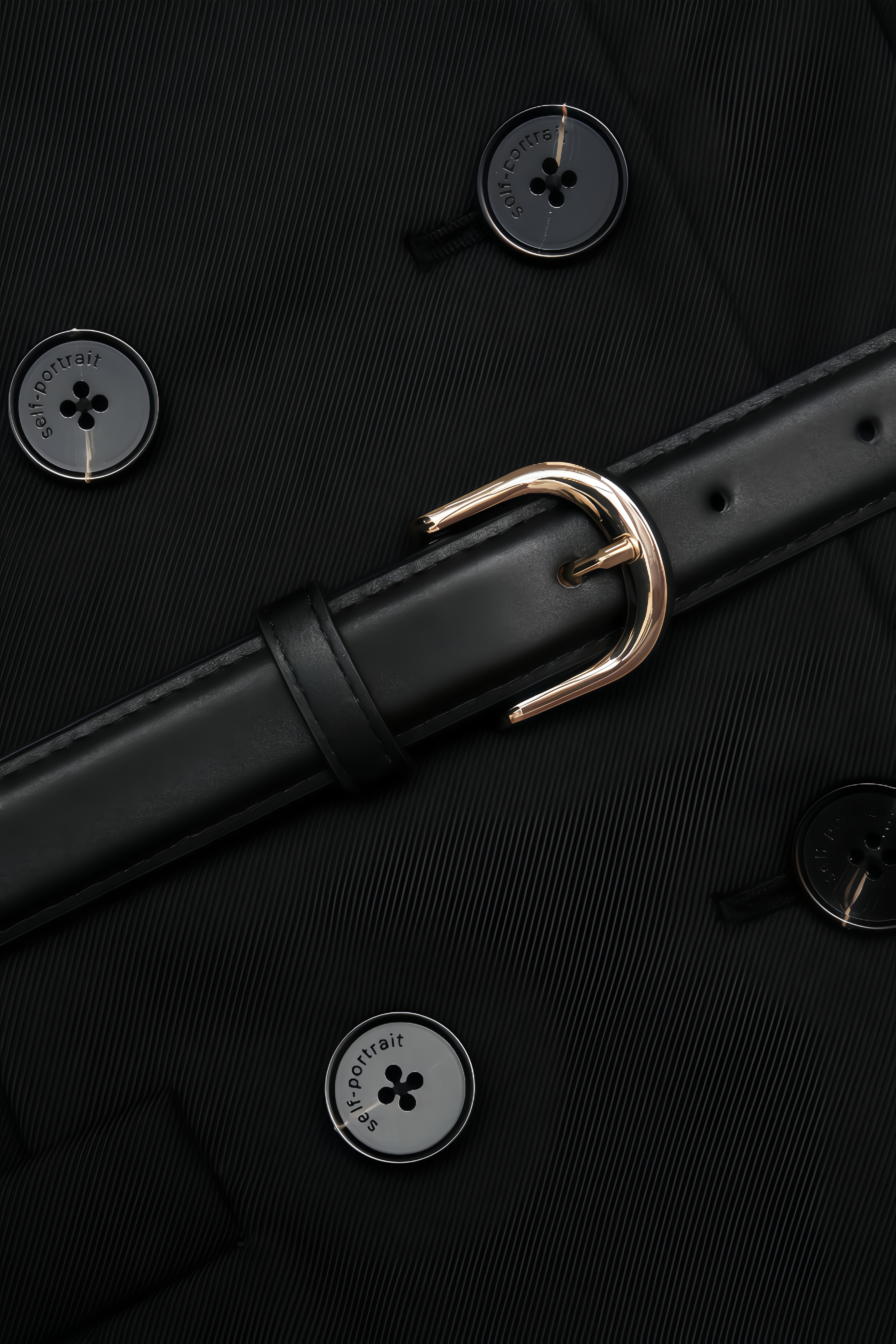 Bellaiop Black Blazer Crepe Midi Dress