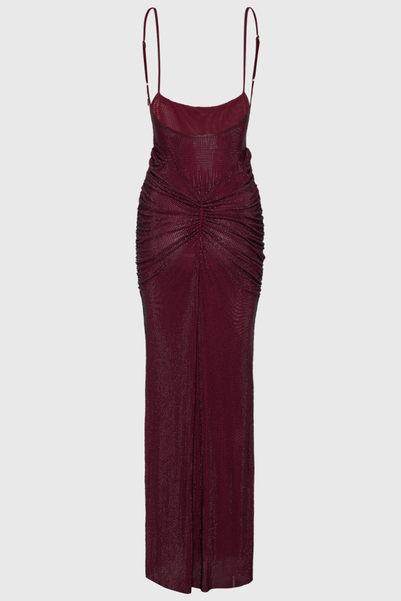 Ilver Red Diamante Maxi Dress 