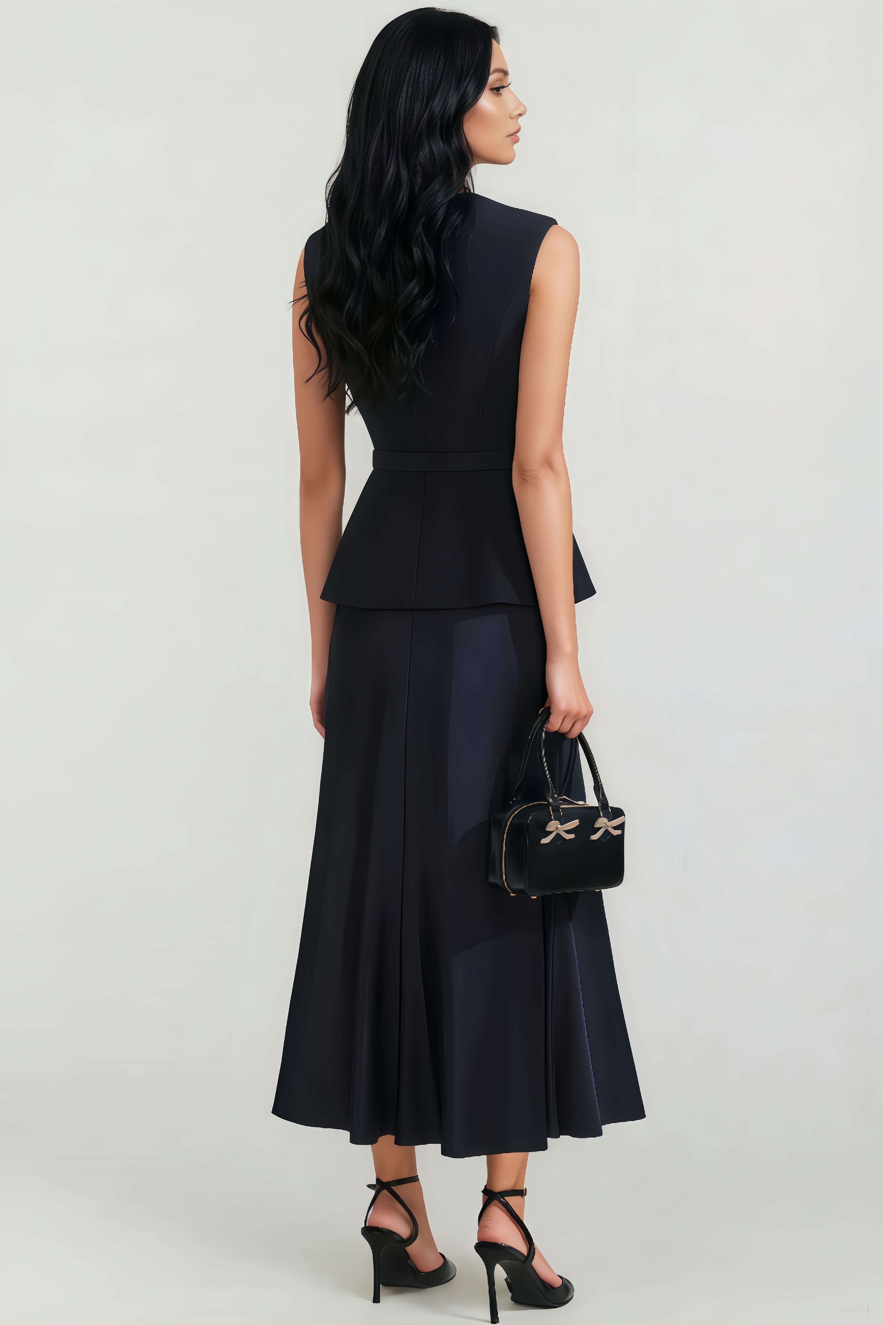 Jameson Blue Sleeveless Maxi Dress