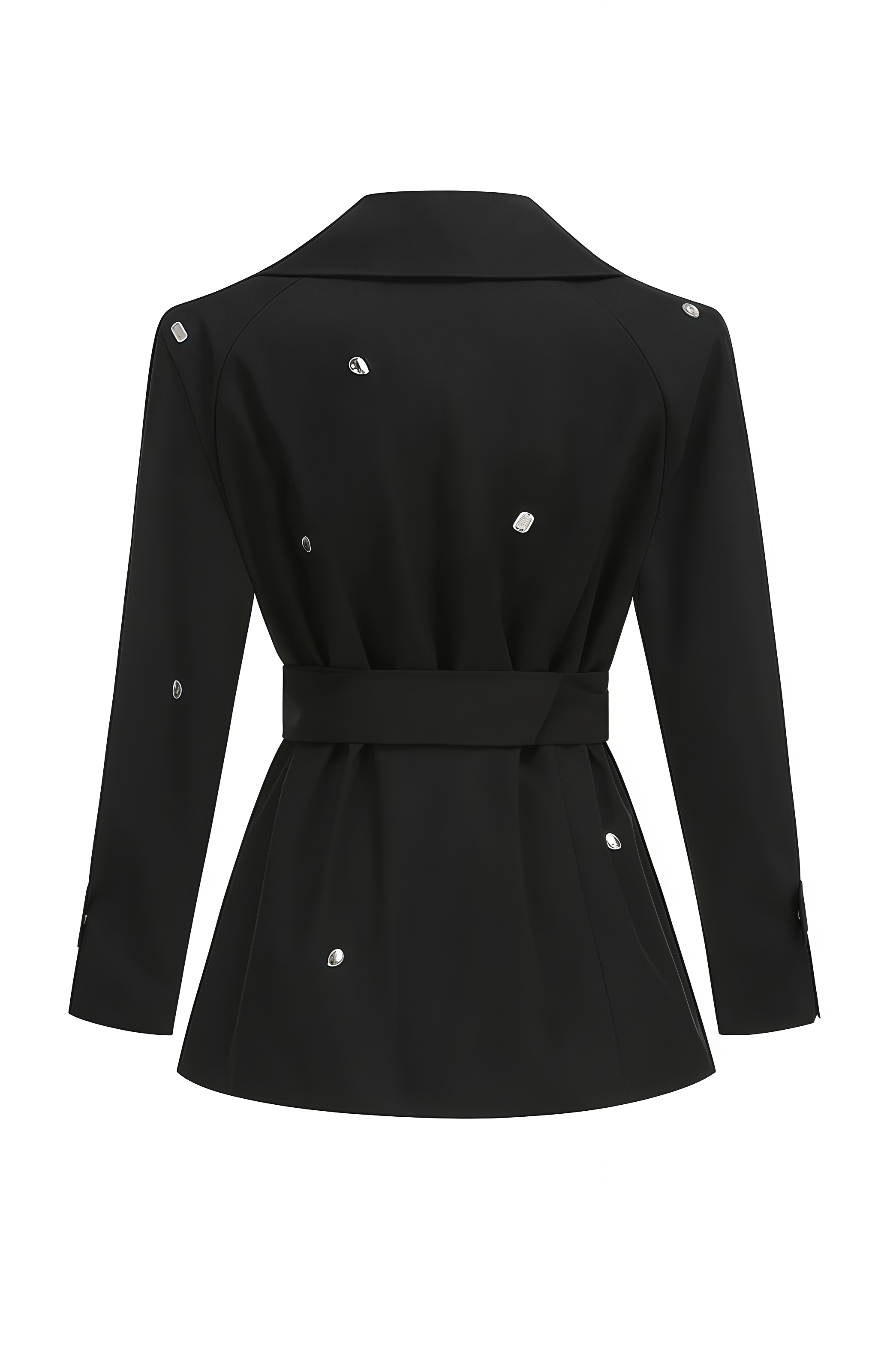 Zaylay Long Sleeve Embellished Belted Blazer