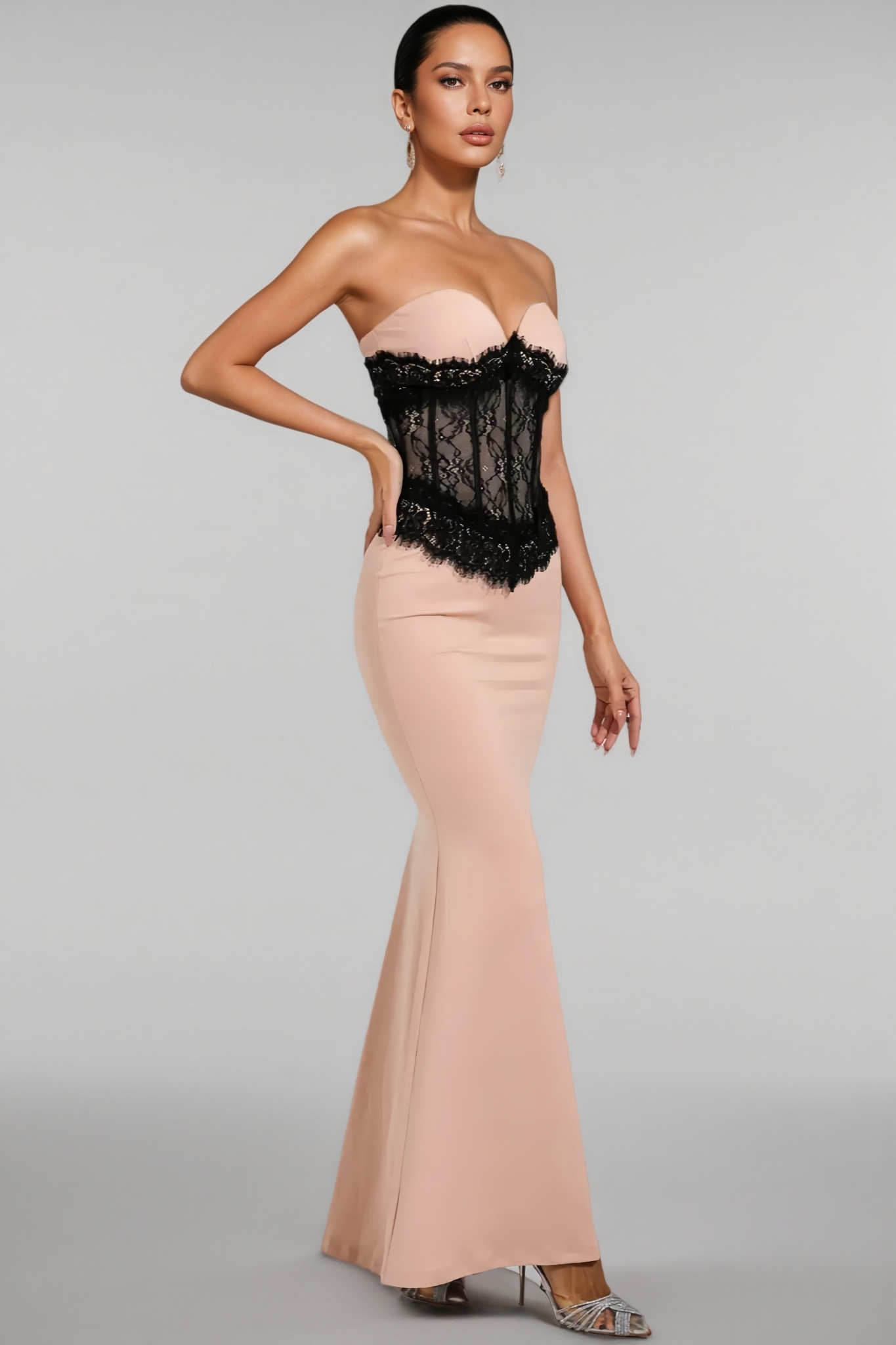 Prue Off The Shoulder Lace Bandage Dress