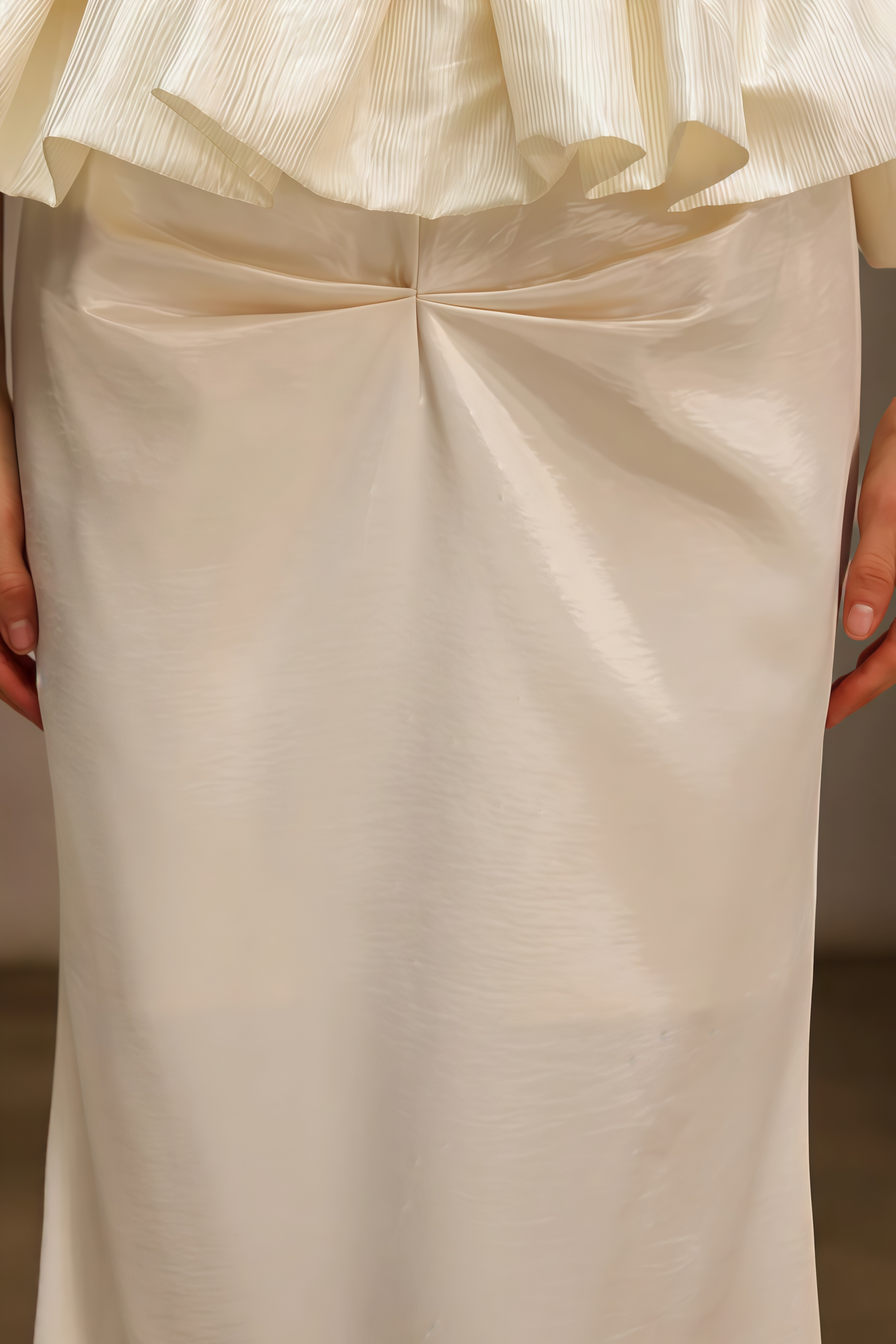 Serity Strapless Pleated Maxi Dress