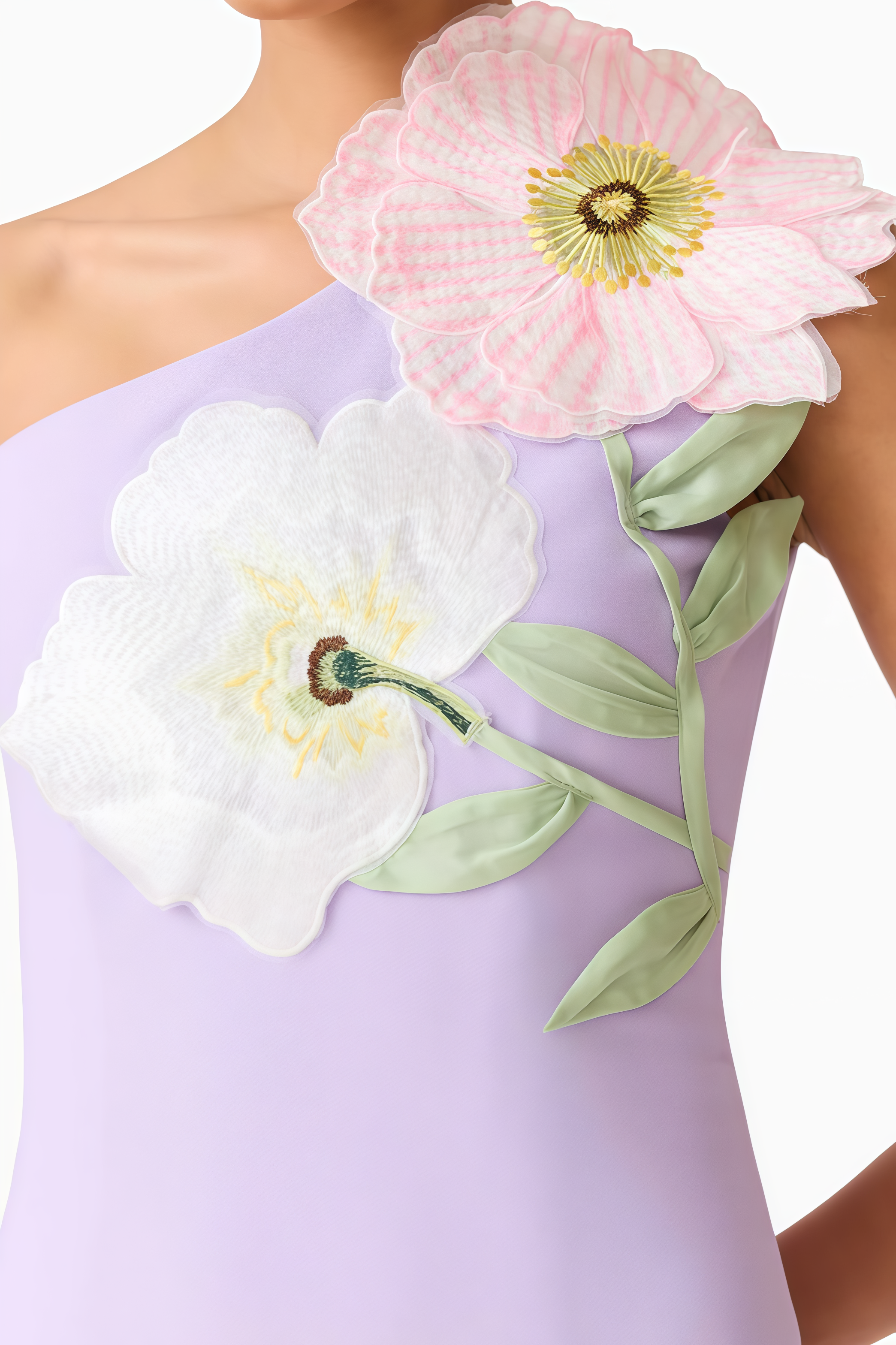 Rorane Purple One Shoulder Mini Dress