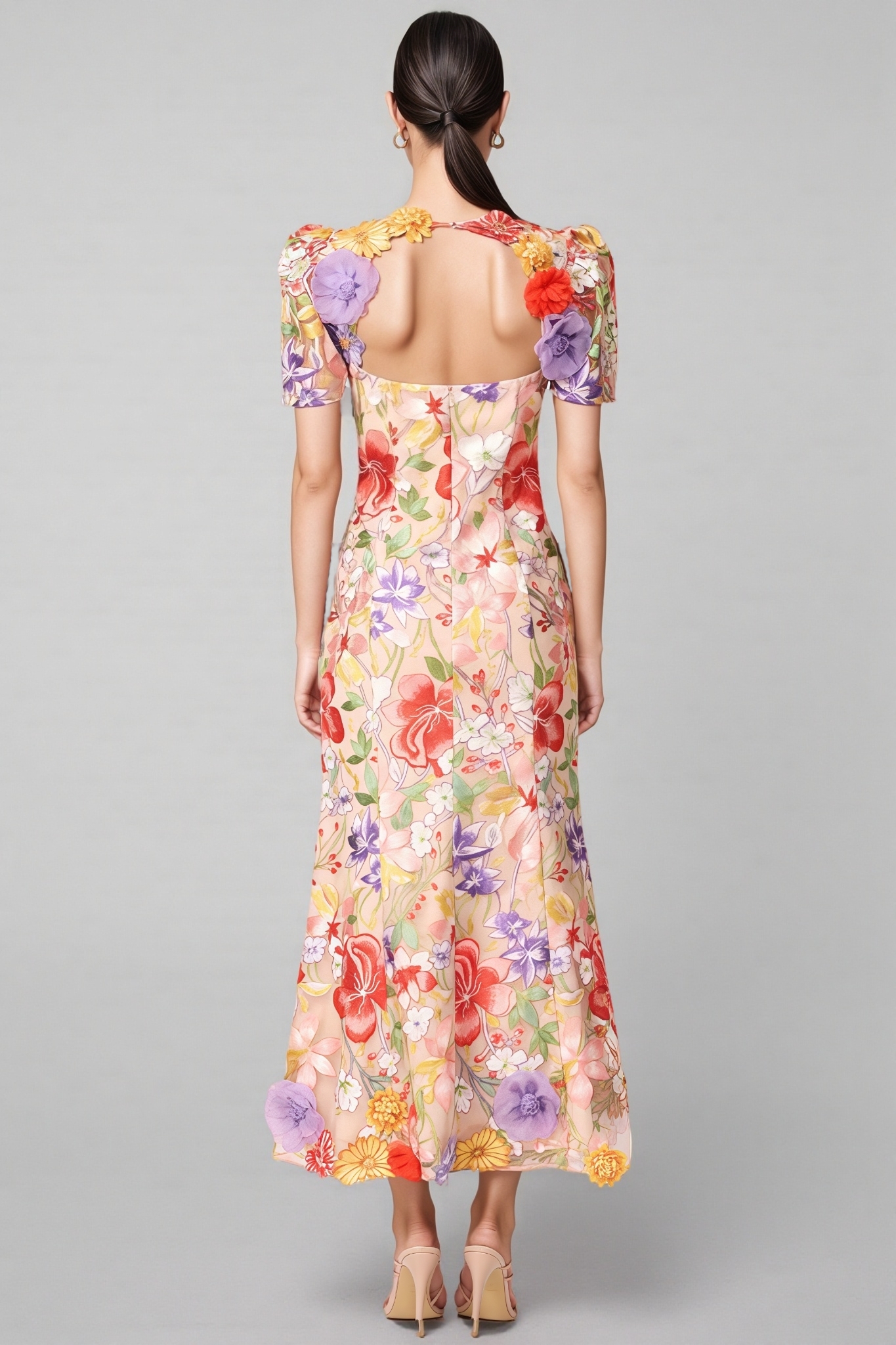 Dacre Embroidered Floral Maxi Dress