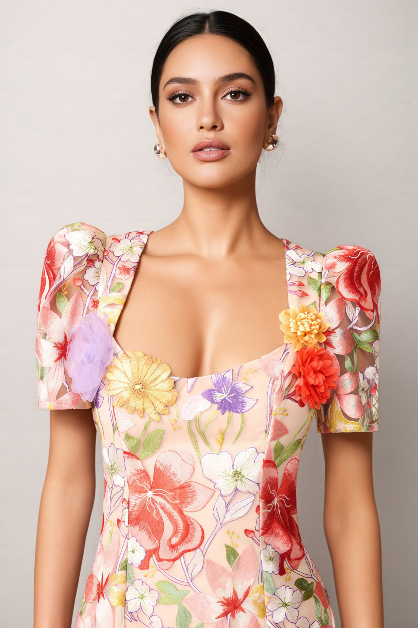 Dacre Embroidered Floral Maxi Dress