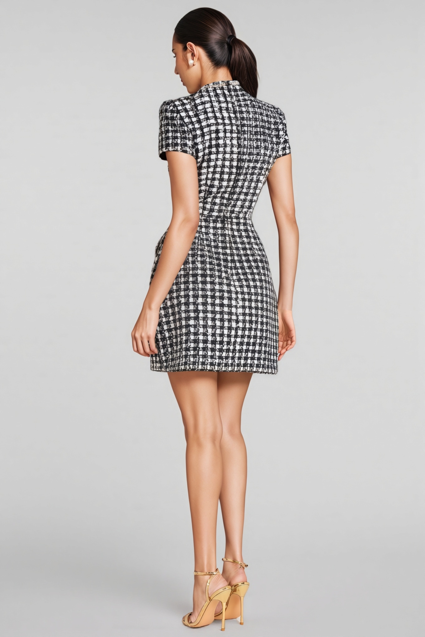 Iriarlk Black Beaded Mini Dress