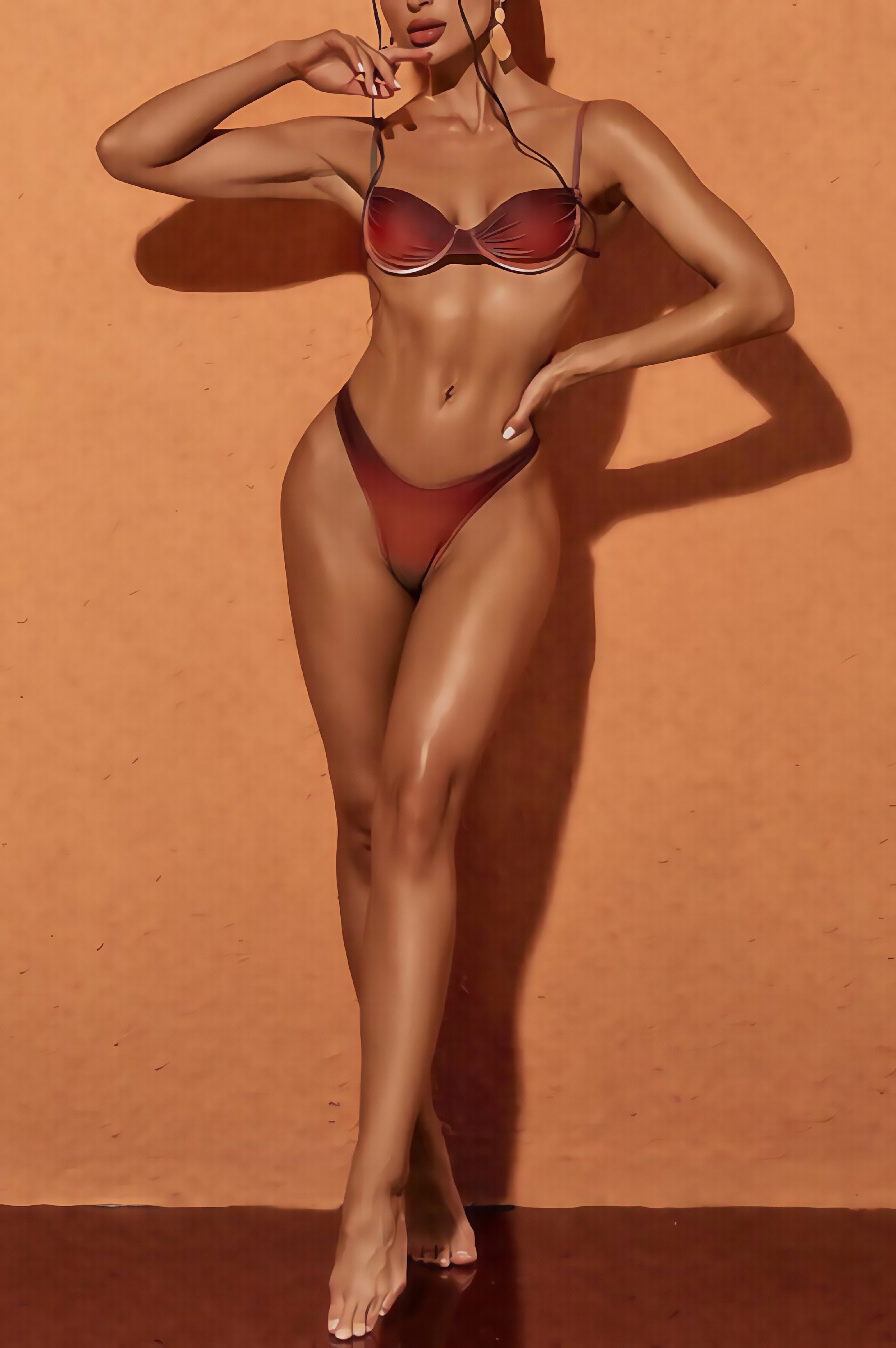 Artie Ombre Ombre Bikini Two Piece Set