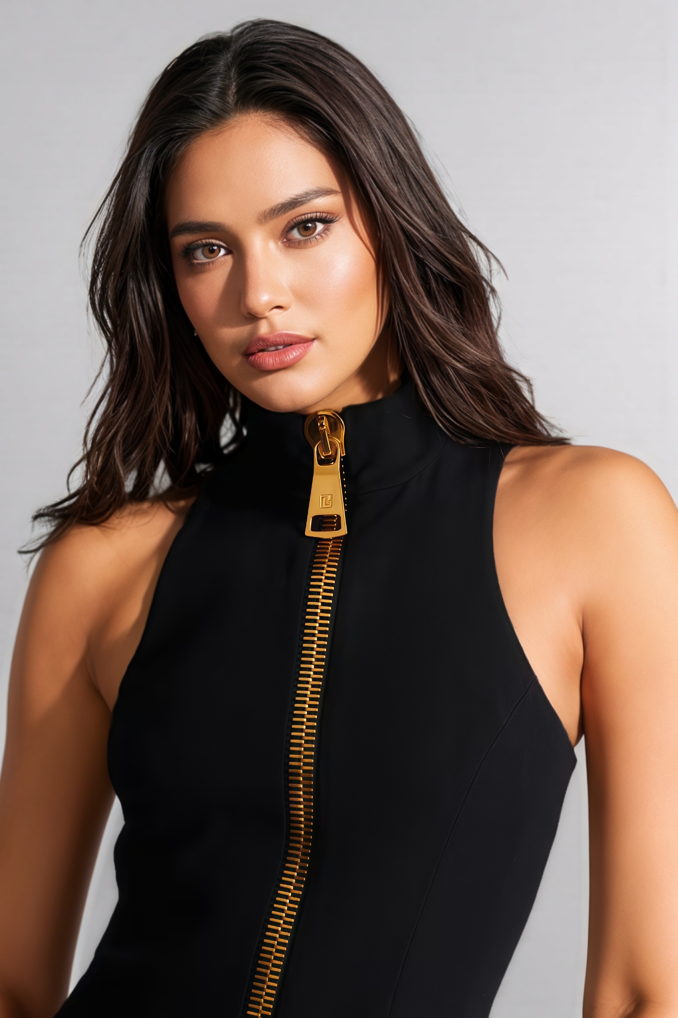 Jouy Black Tank Mini Dress