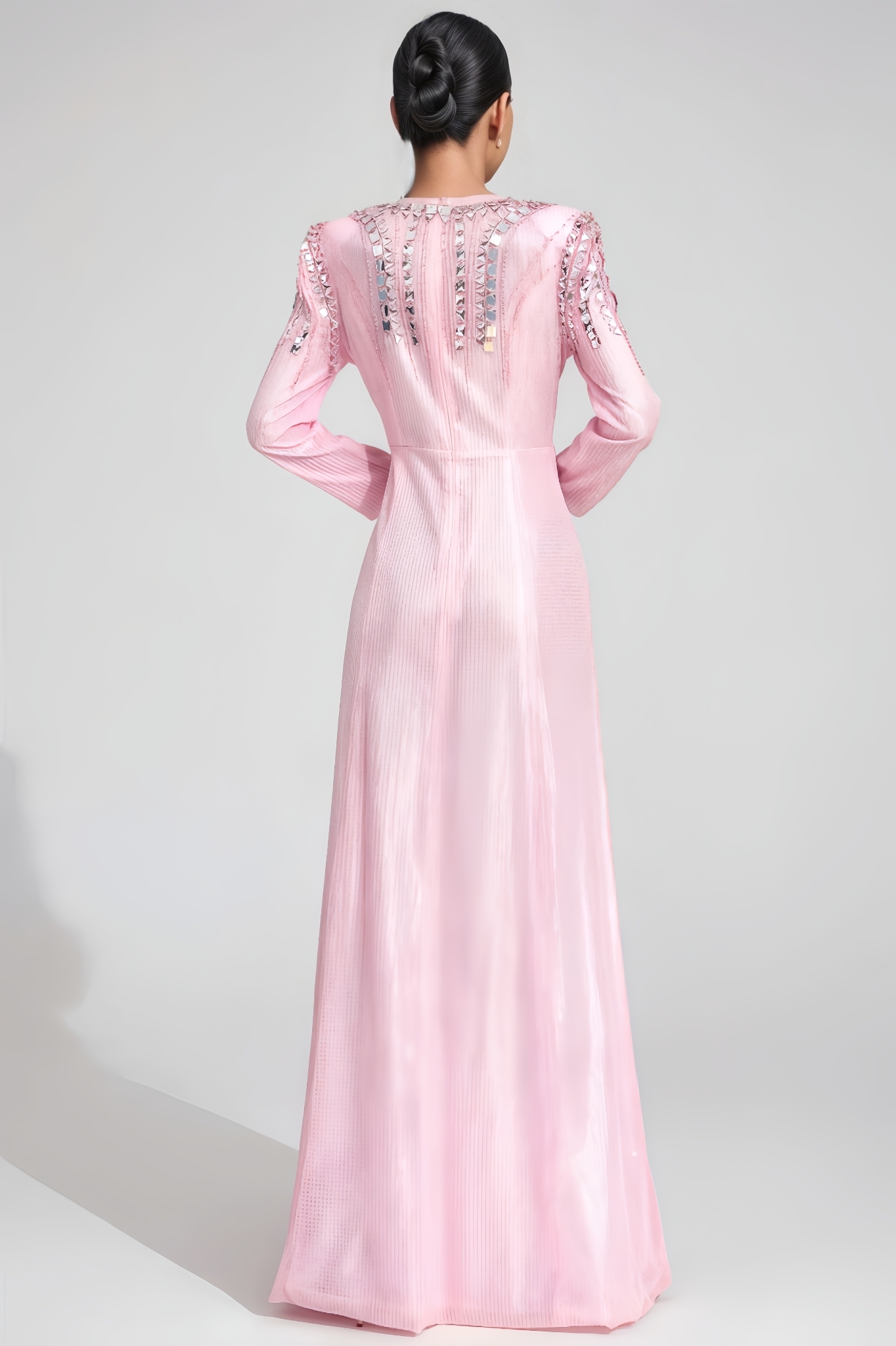 Joshua Pink Sequined Maxi Dress