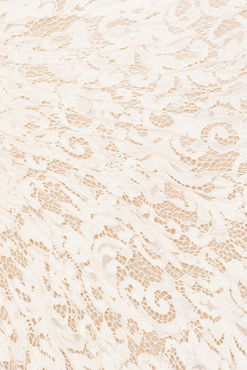 Chostian White Lace Embroidered Maxi Dress