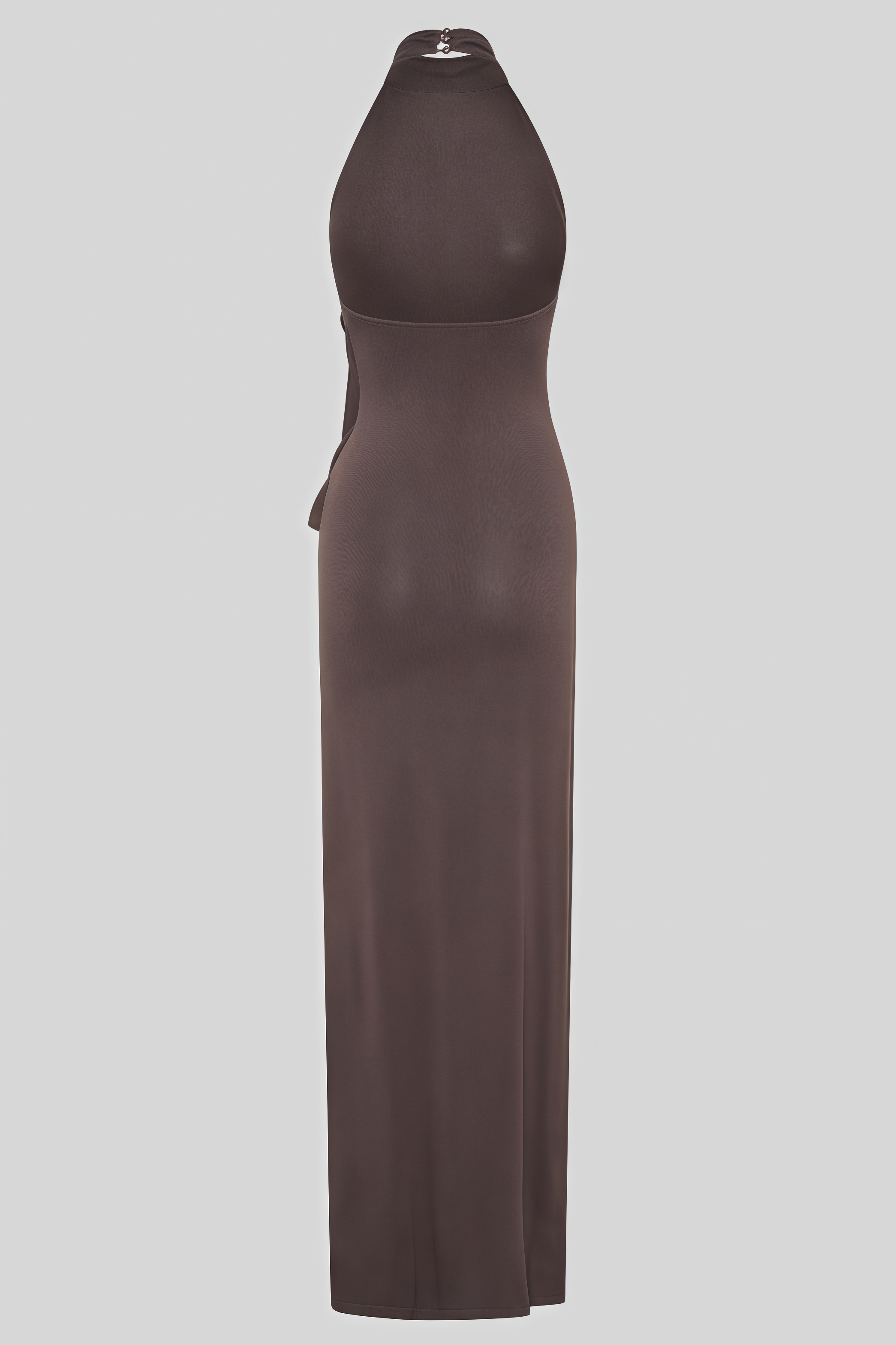 Yilron Halter Neck Slit Maxi Dress