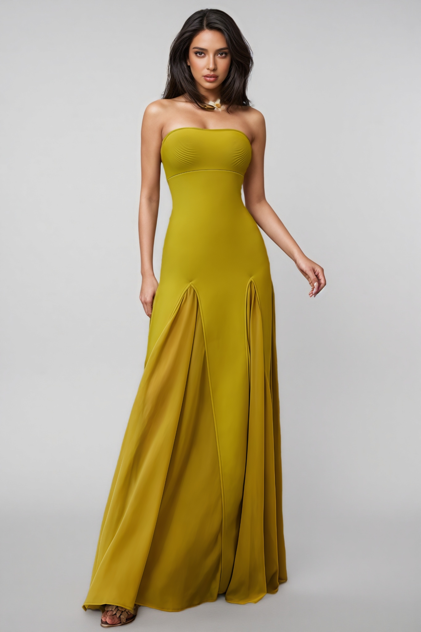 Teresa Strapless Bandage Maxi Dress