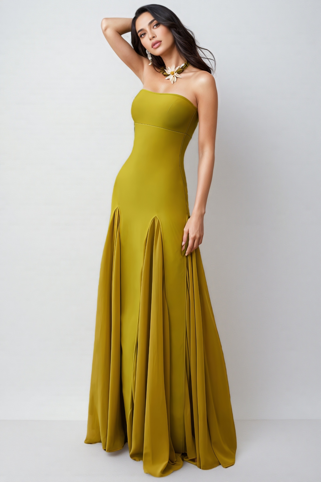 Teresa Strapless Bandage Maxi Dress