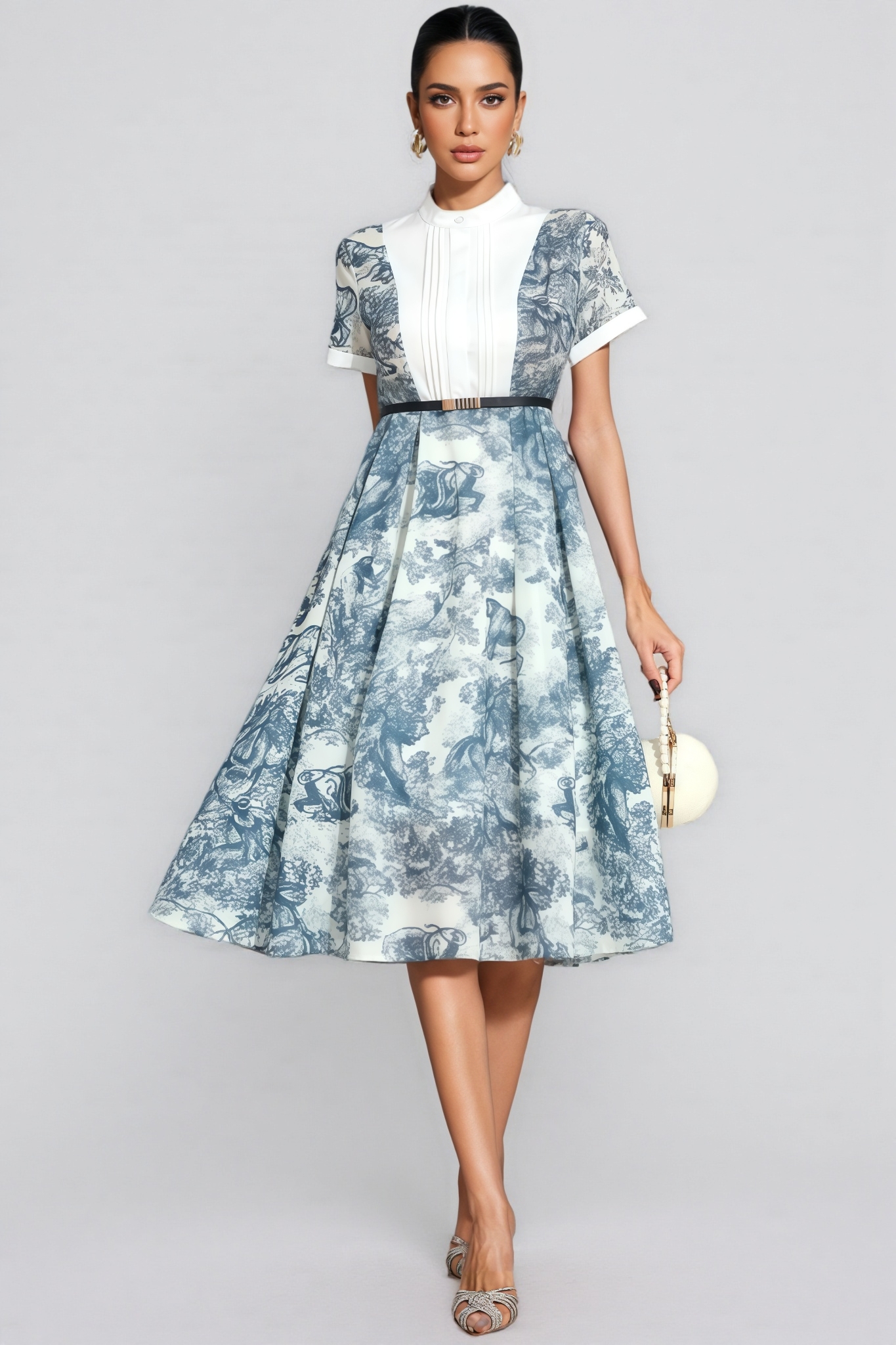 Jaxor Printed Midi Dress