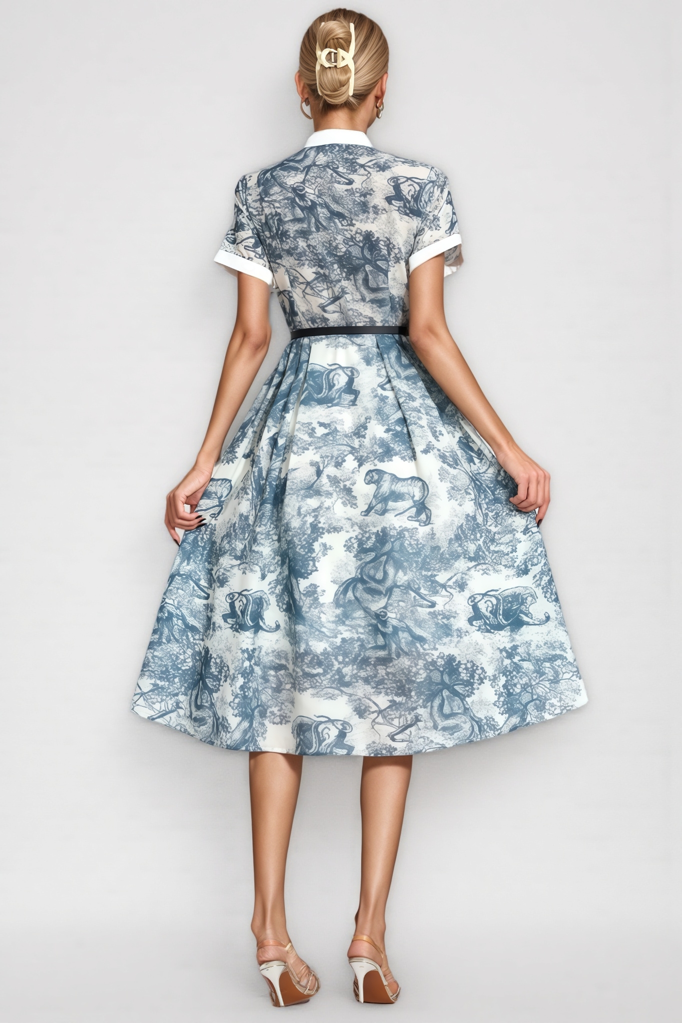 Jaxor Printed Midi Dress