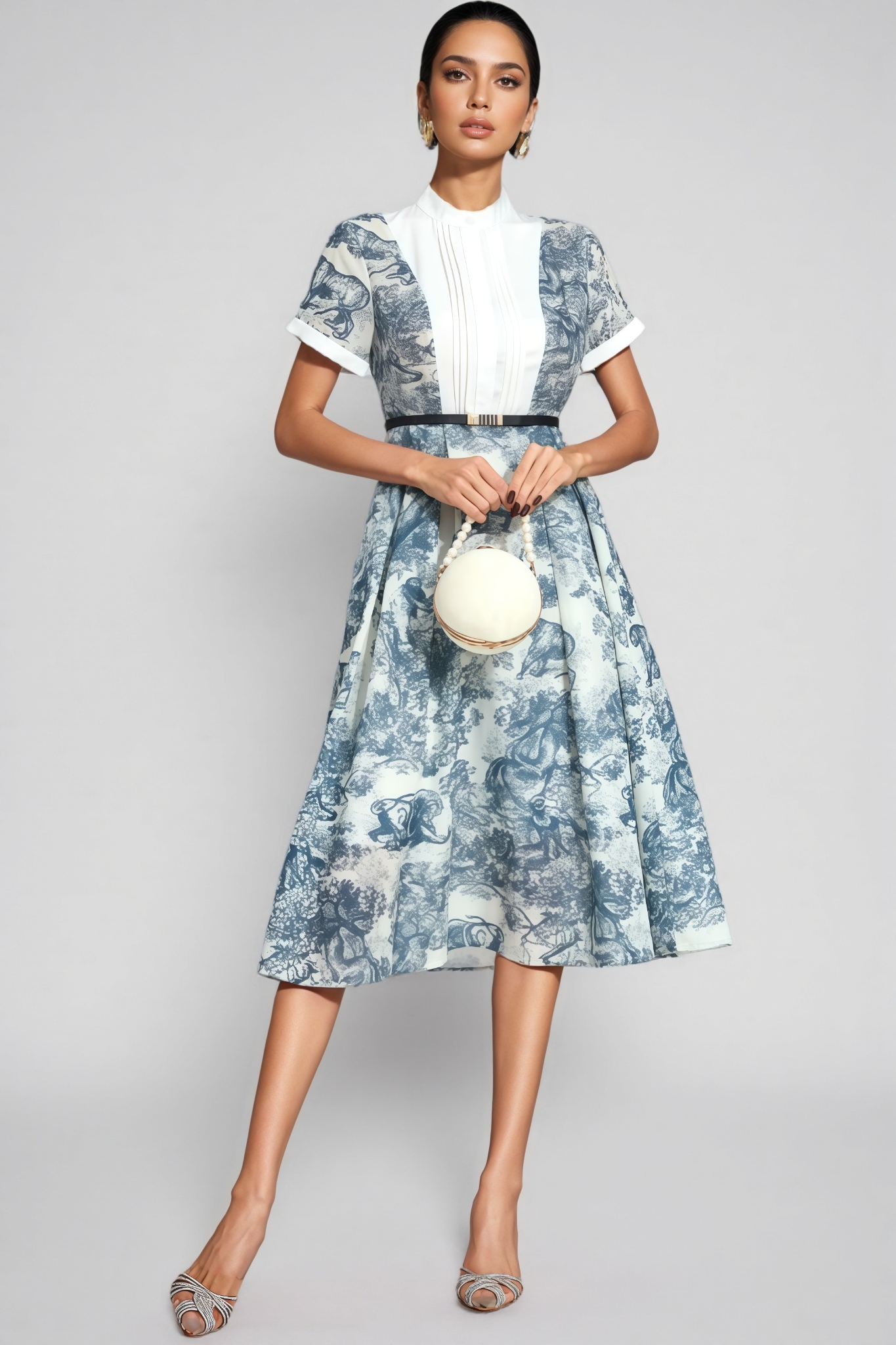 Jaxor Printed Midi Dress