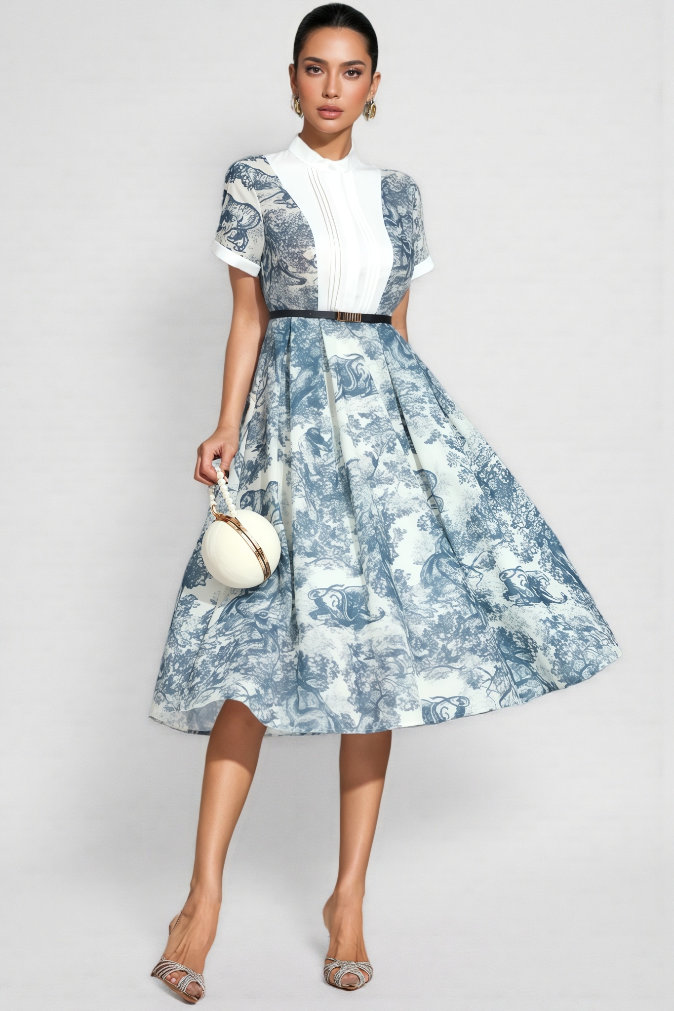 Jaxor Printed Midi Dress