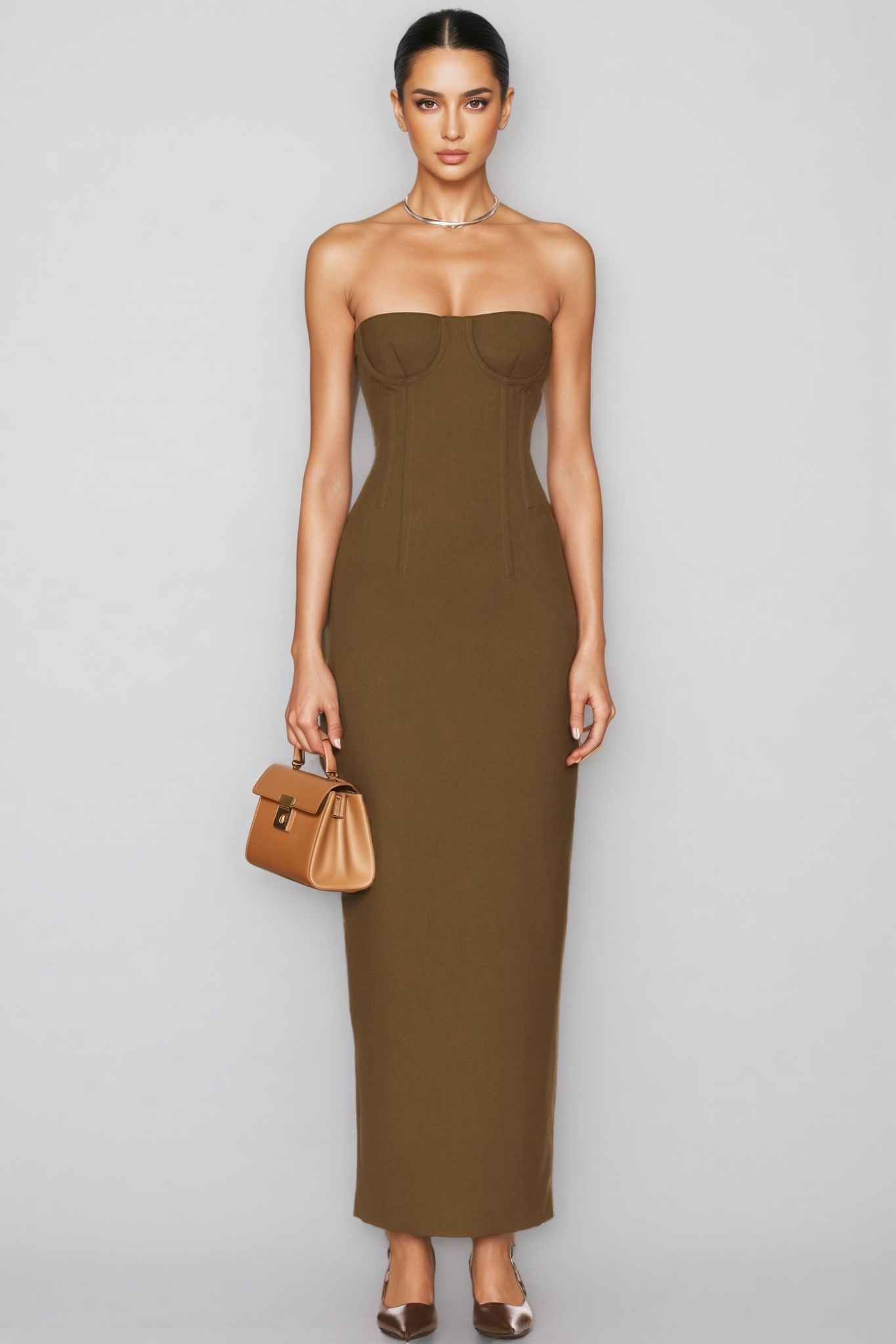 Cosmo Sleeveless Backless Split Maxi Dress