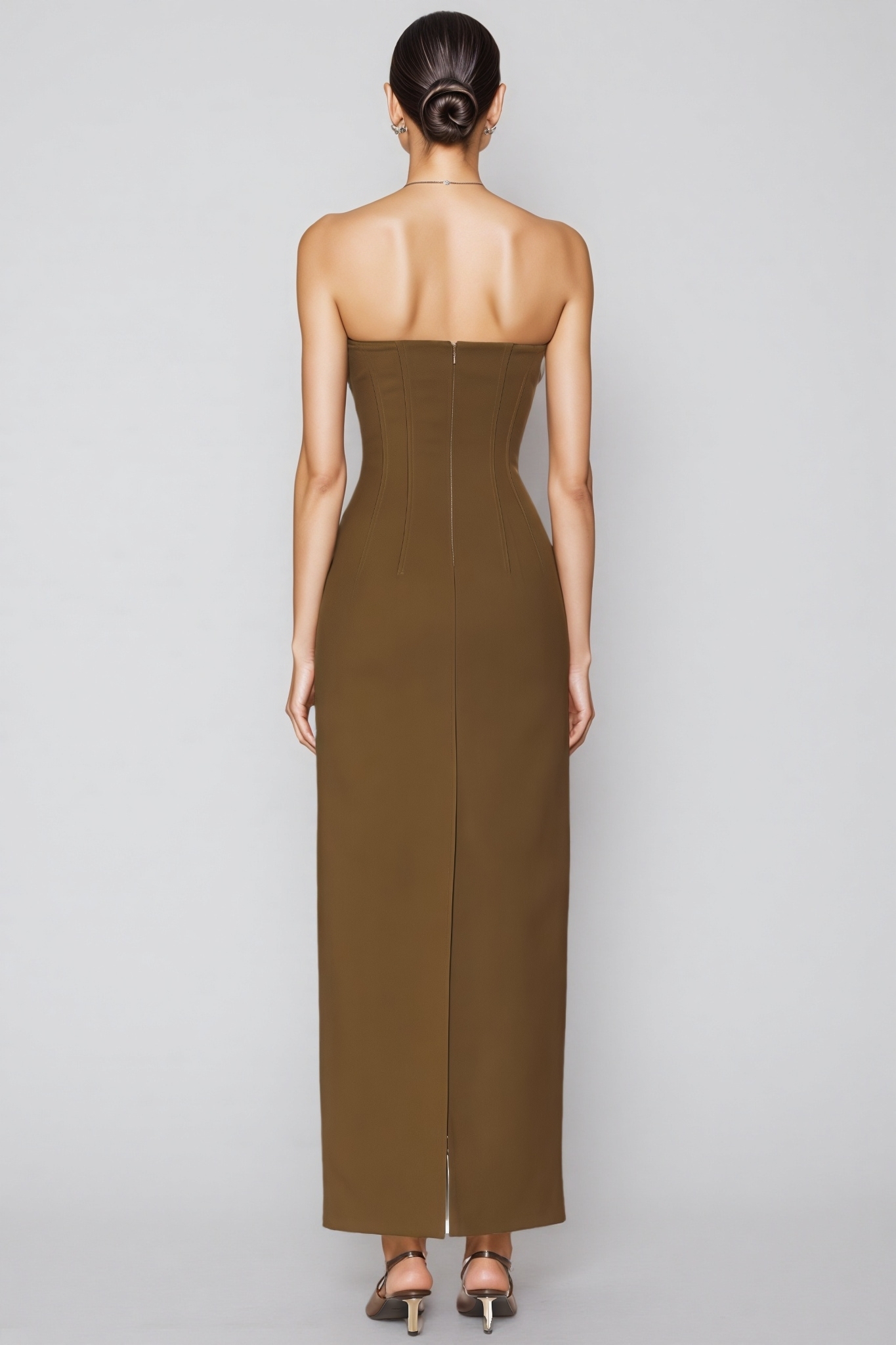 Cosmo Sleeveless Backless Split Maxi Dress