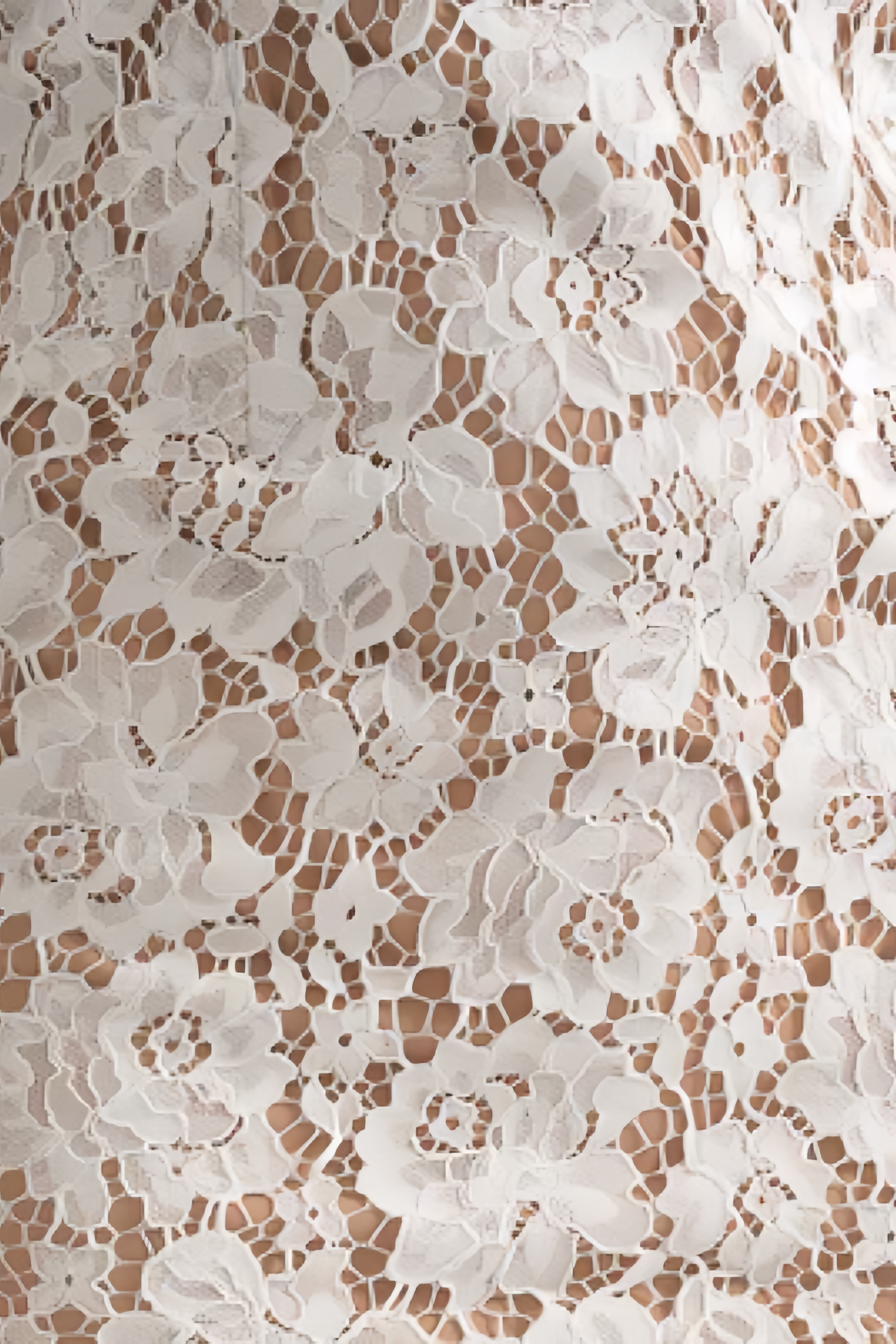 Ilrick White Sleeved Floral Lace Midi Dress 