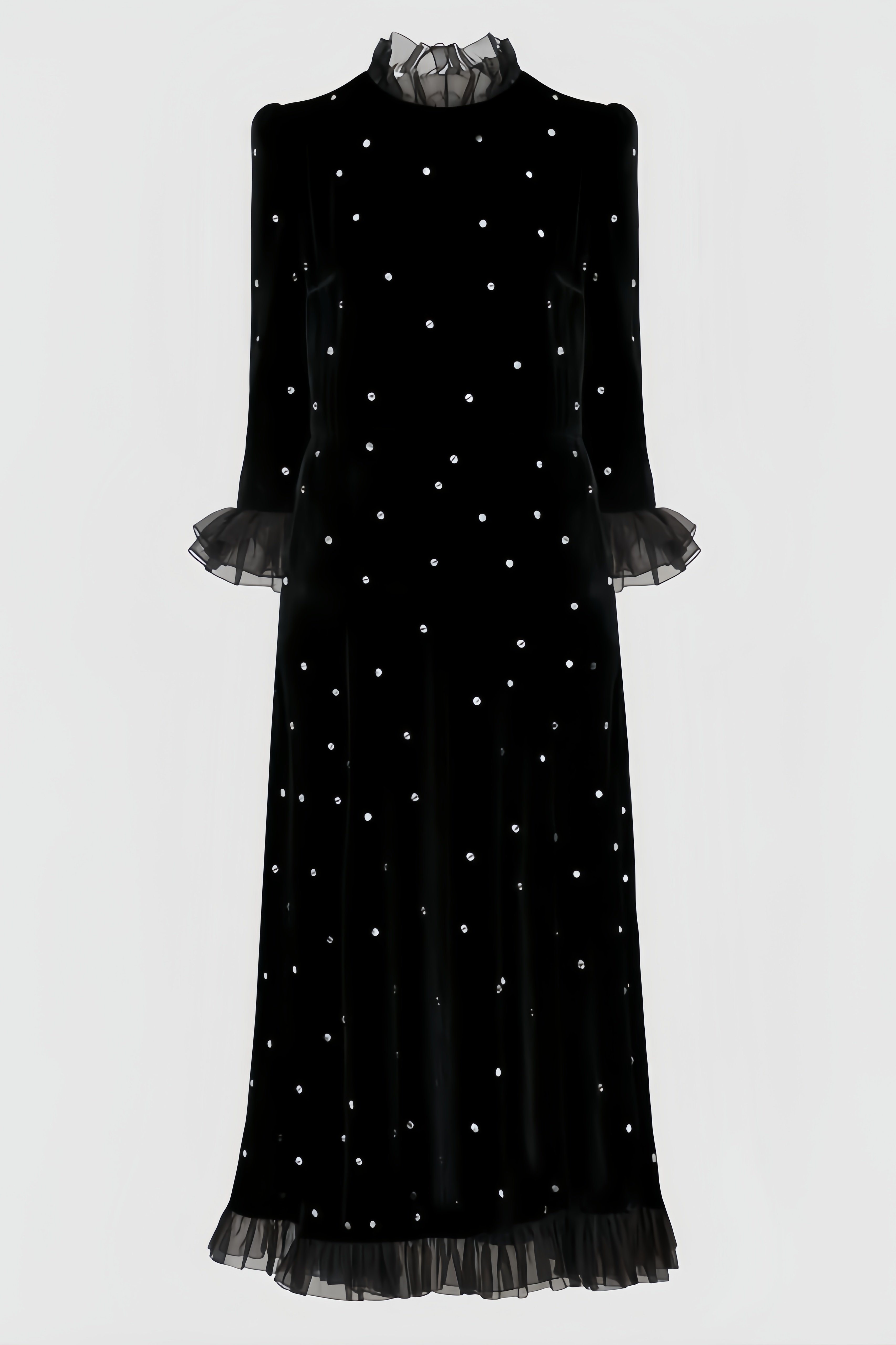 Koni Black Velvet Maxi Dress