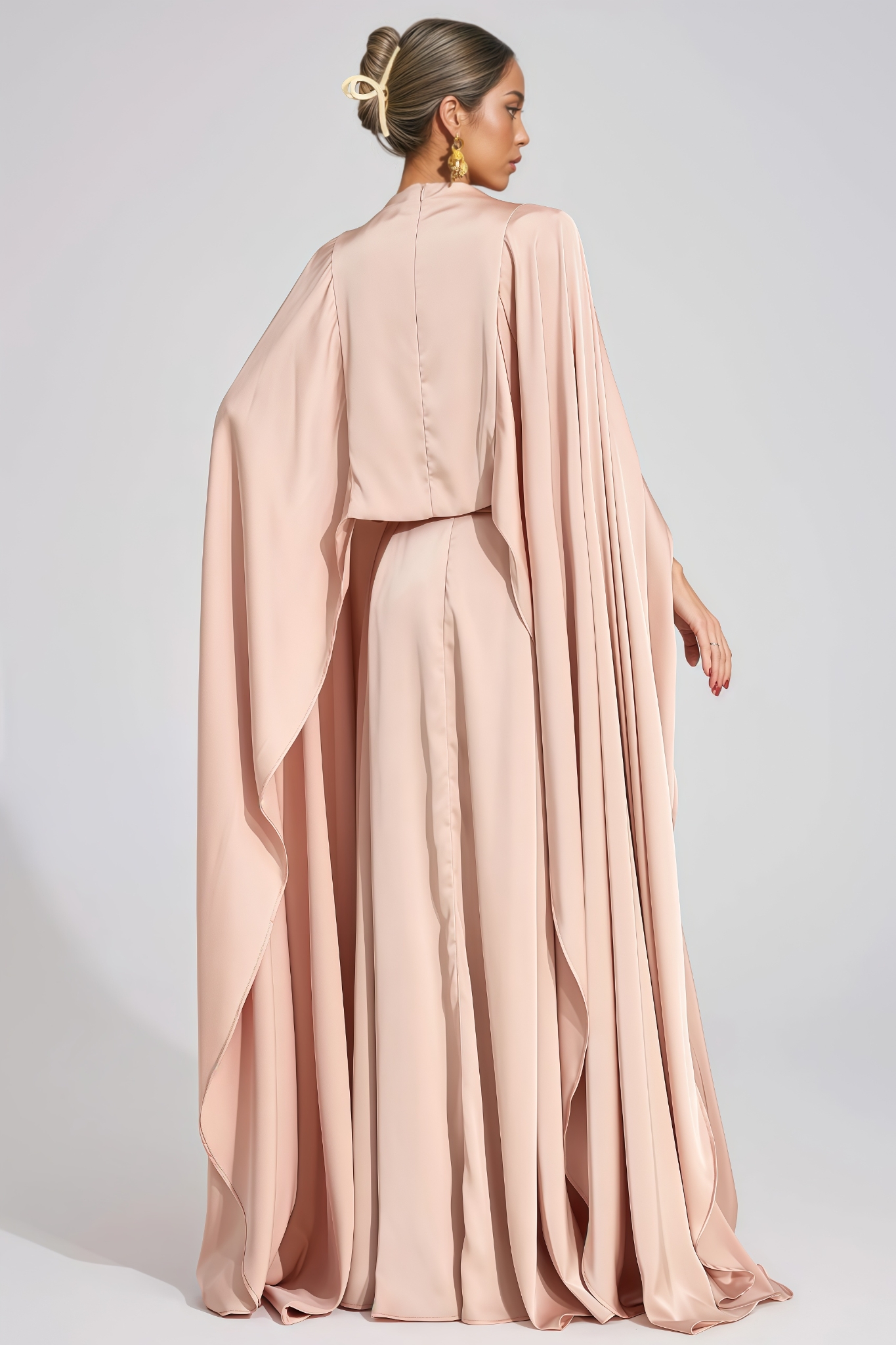 Sozphiy Satin Slit Maxi Dress