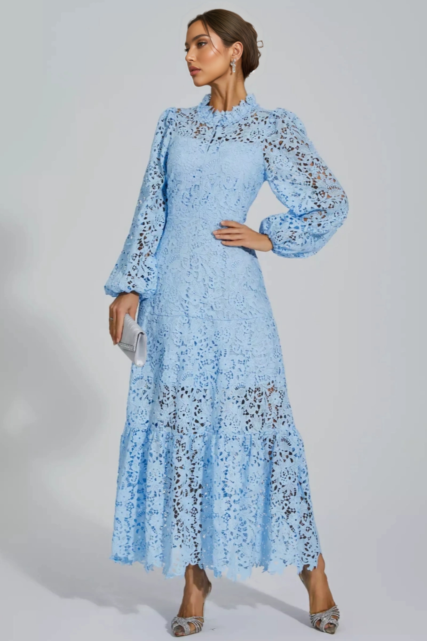 Noma Blue Cut Out Maxi Dress