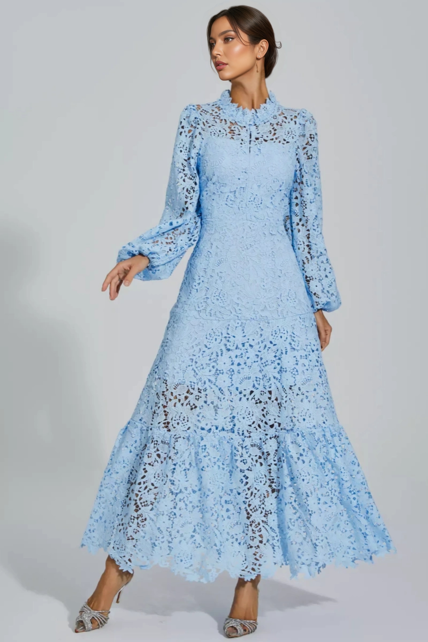 Noma Blue Cut Out Maxi Dress