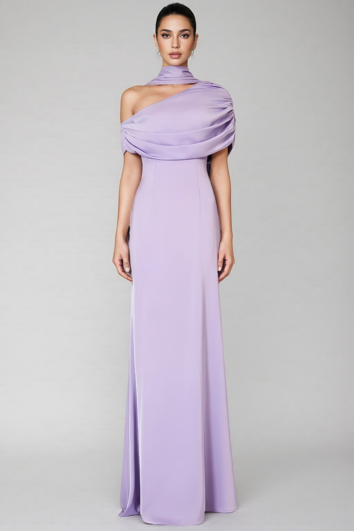 Tailored Pleated Maxi Dress